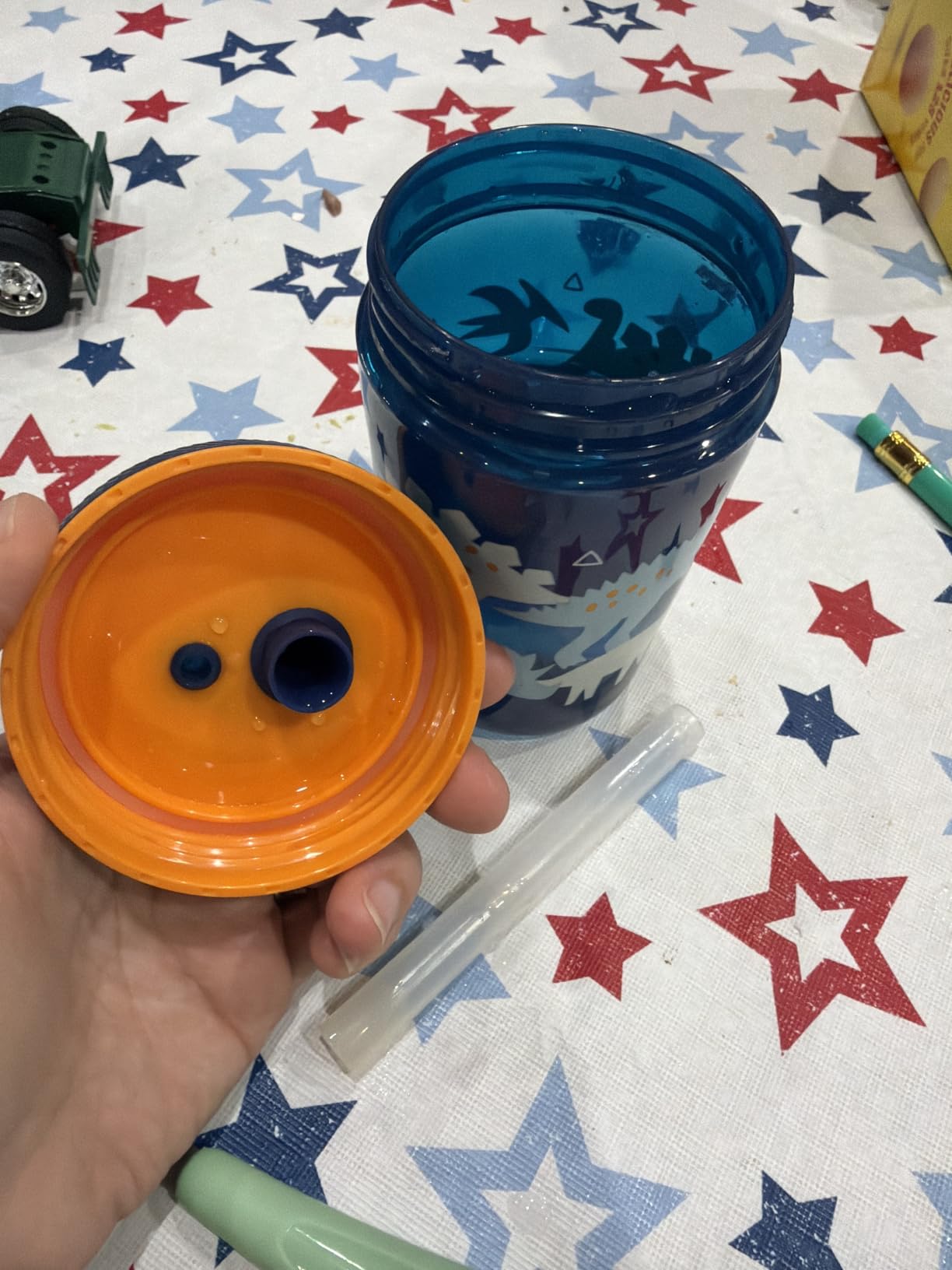 Zak Designs Kelso Toddler Cups For Travel or At Home, 15oz 2-Pack Durable Plastic Sippy Cups With Leak-Proof Design is Perfect For Kids (DinoRoar, Zaksaurus) customer photo 2