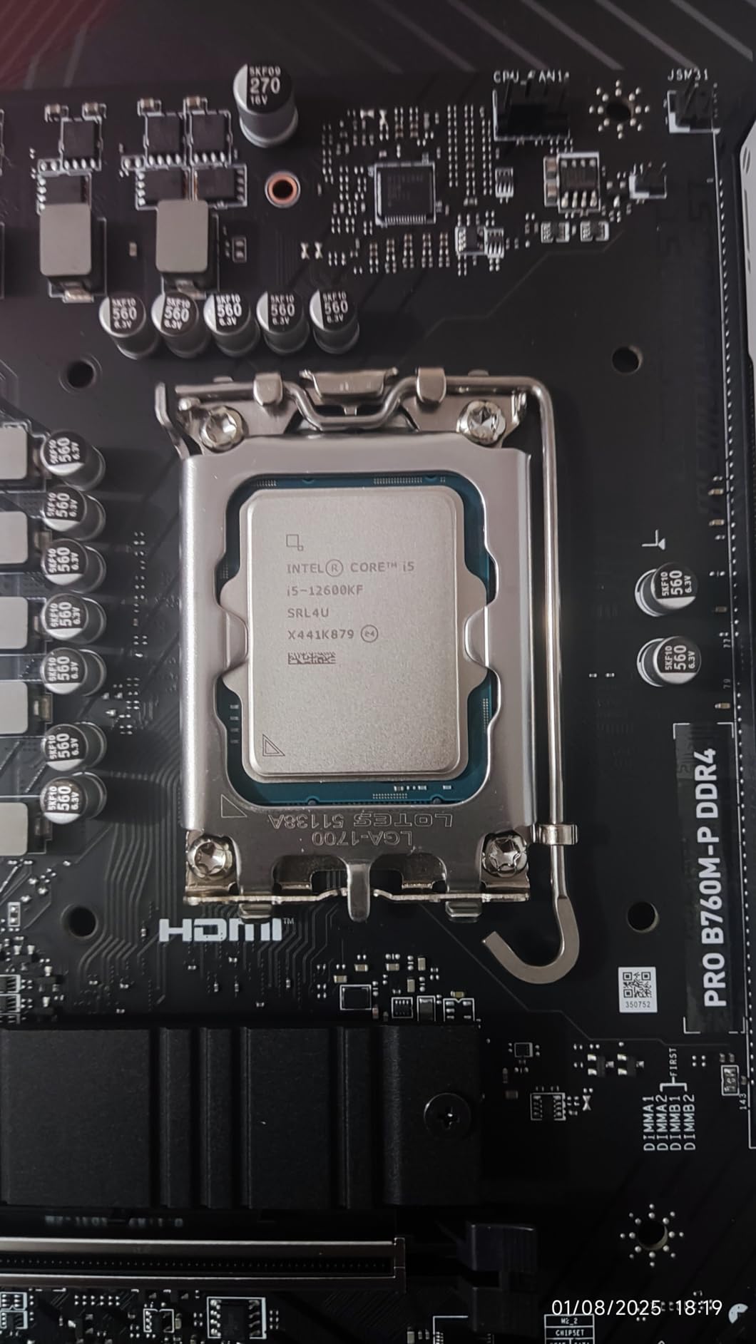 MSI PRO B760M-P DDR4 ProSeries Motherboard (Supports 12th/13th/14th Gen Intel Processors, LGA 1700, DDR4, PCIe 4.0, M.2, USB 3.2 Gen2, HDMI/DP, mATX) customer photo 2