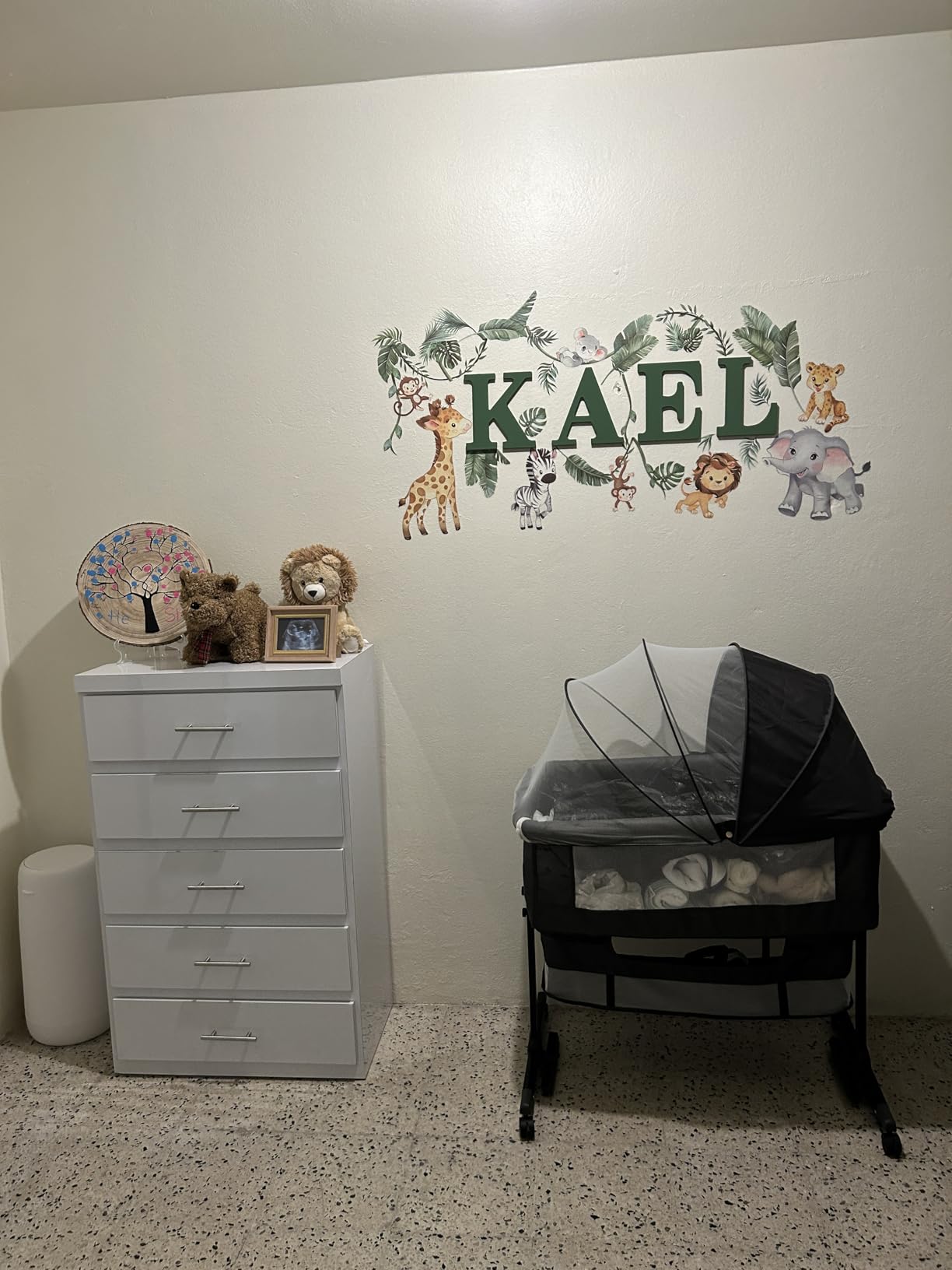 YADAQE Baby Cradle, Freestanding Bedside Bassinet, 3-in-1 Convertible Bassinet with 360° Swivel Wheels, 2026 New Model Adjustable, Easy-Fold Portable Neutral Baby Newborn Bassinet (Dark Gray) customer photo 2