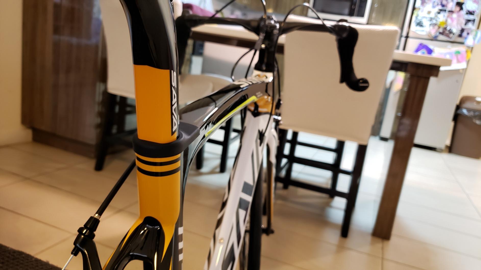 Carbon Road Bike for Beginners - Adult Racing Bicycle with Shimano SORA 18-Speed, Lightweight Carbon Fiber Frame & Fork, Double V-Brake customer photo 2