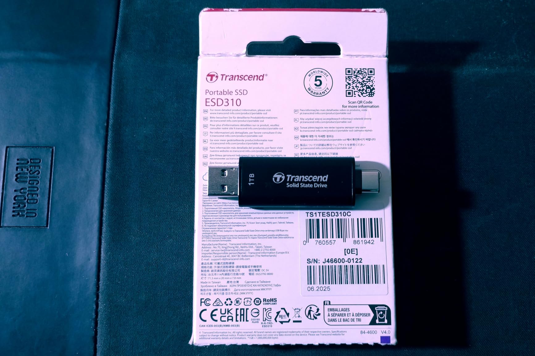 Transcend 256GB ESD310 Dual Portable SSD 1050MB/s USB-A+C, Thumb Drive customer photo 1