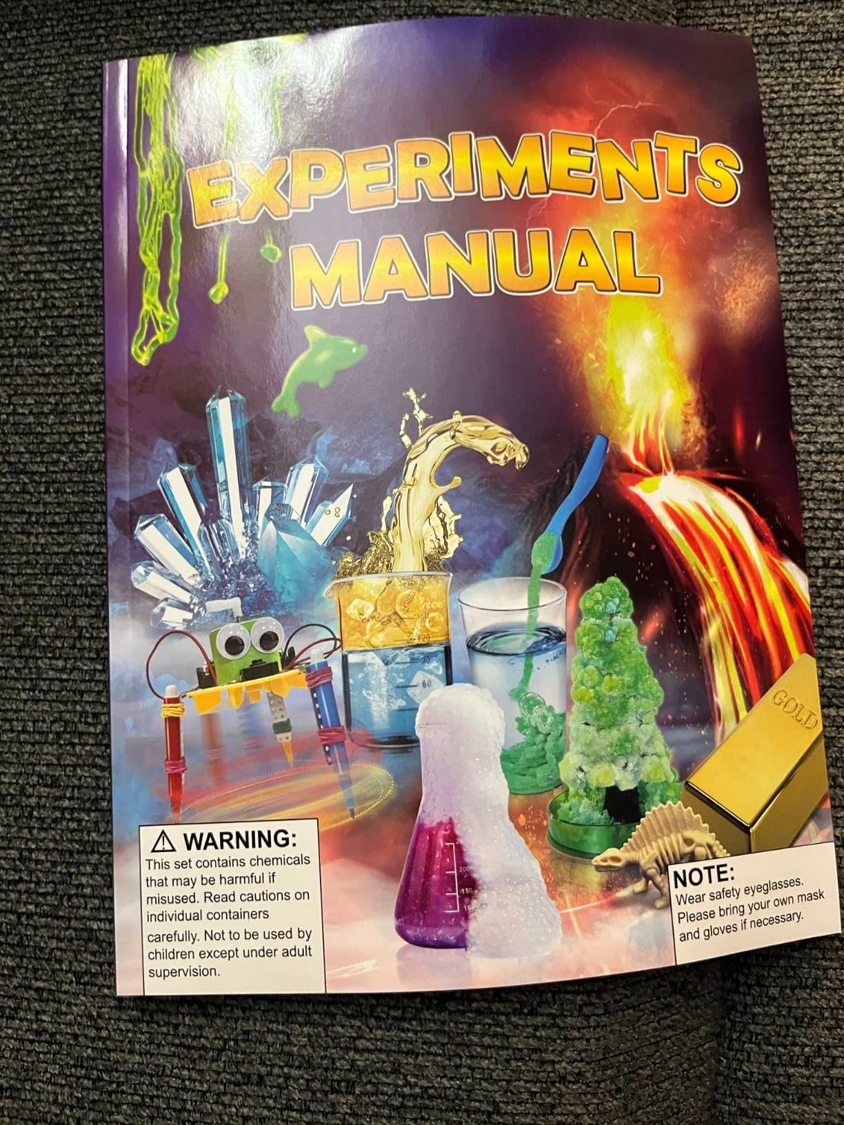 UNGLINGA 150 Experiments Science Kits for Kids Chemistry Lab S.T.E.MToys | Volcano, Crystal, Magic, Dig, Reation, Physics, Scientist Tools Set, Educational Project for Boys Girls Birthday Gifts Ideas customer photo 2