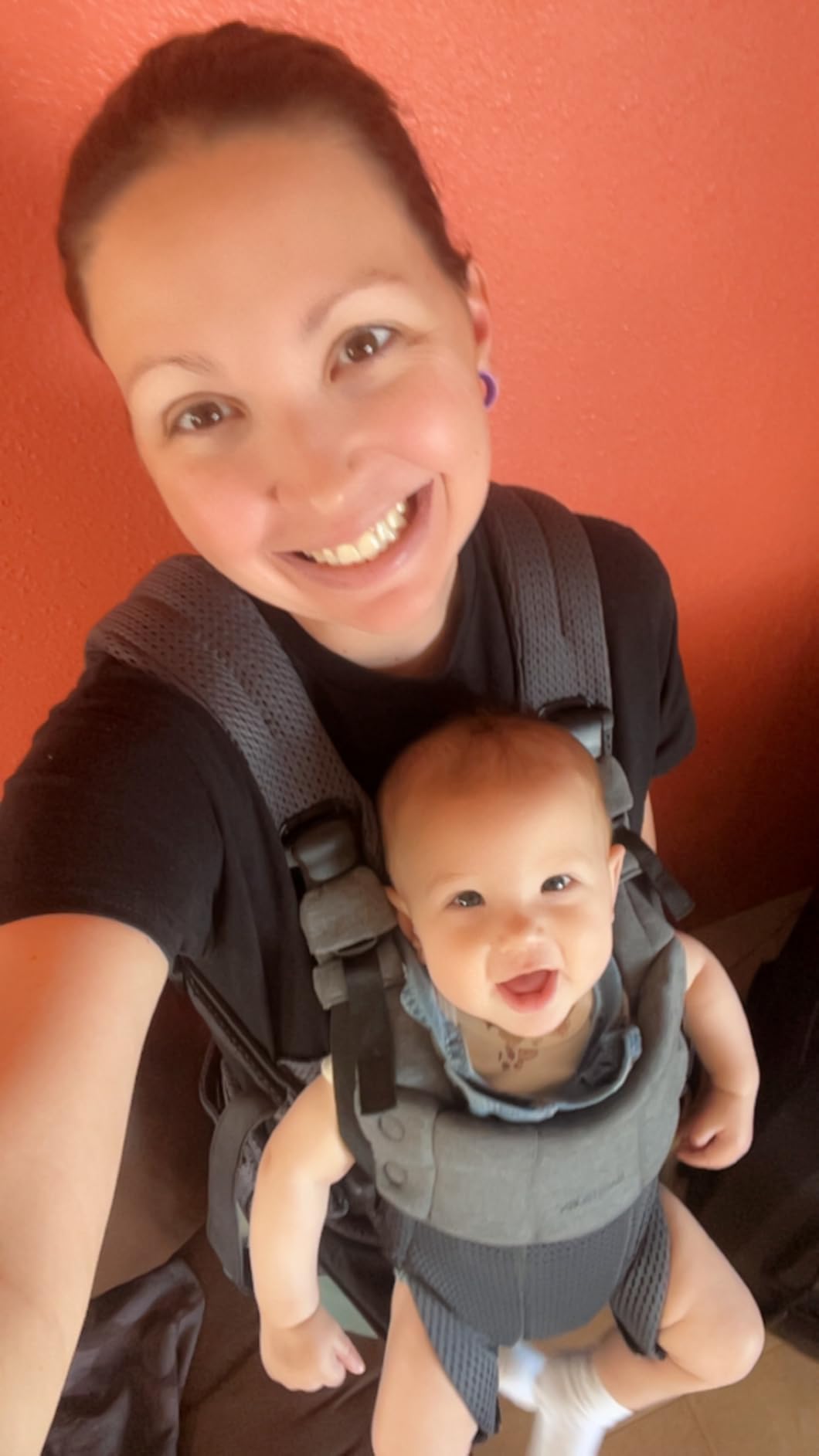 BabyBjörn Baby Carrier Harmony, Dark Green, 3D Mesh | 3-in-1 Ergonomic Baby Carrier; Newborn, Facing-in, Outward-Facing, and Back Carrying Positions Supported (7-40 lbs), Newborn to Toddler customer photo 2