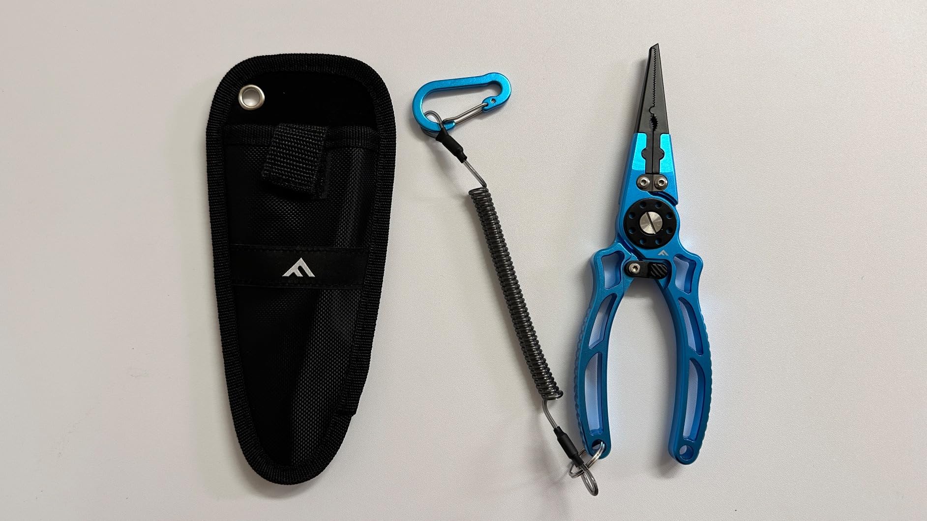 FLISSA Fishing Pliers, Safety Lock Design Fish Pliers Saltwater, Aluminum Hook Remover, Titanium 6Al-4V Jaw and Tungsten Carbide Line Cutters, Sheath & Lanyard, Fishing Gear Gifts for Men customer photo 1