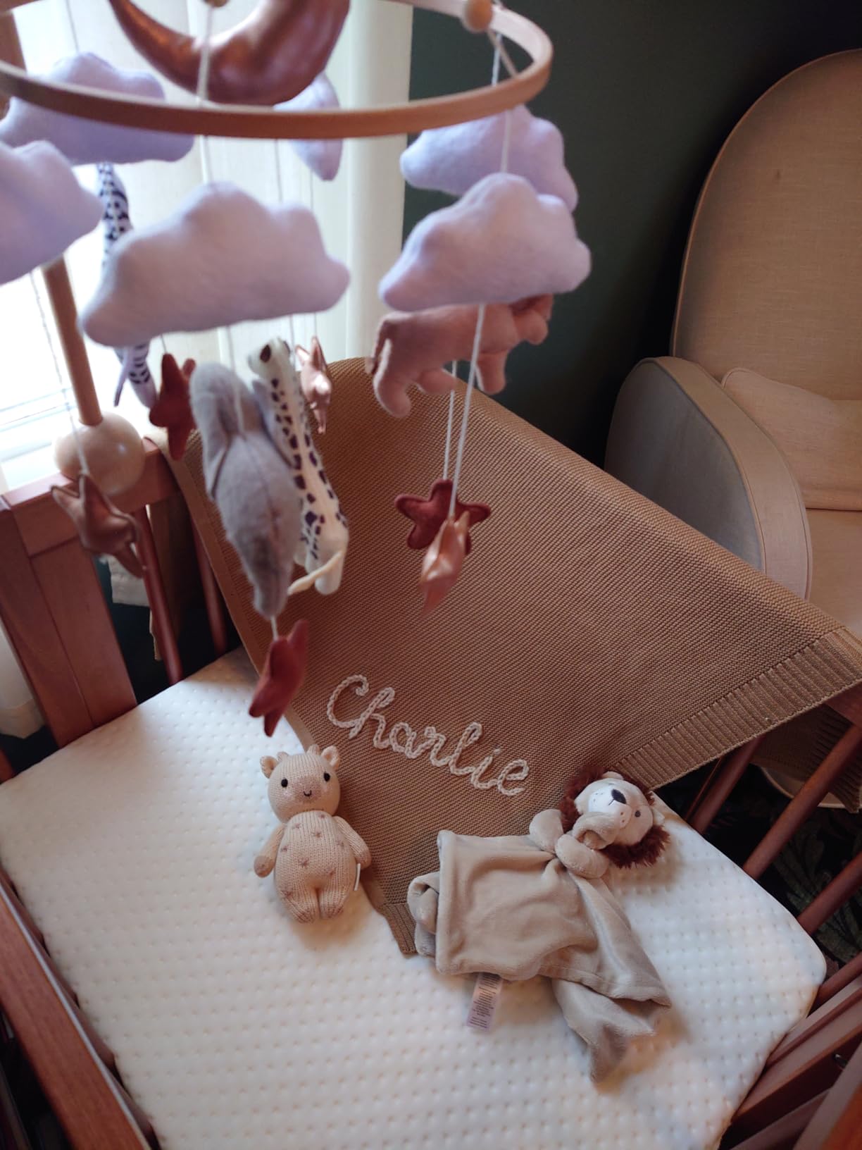 Baby Mobile for Crib, Baby Crib Mobile for Boys Girls, Baby Mobile for Bassinet, Boho Nursery Mobile, Nursery Decor Theme for Infant Bedroom Hanging, Gender Neutral Baby Gift customer photo 2