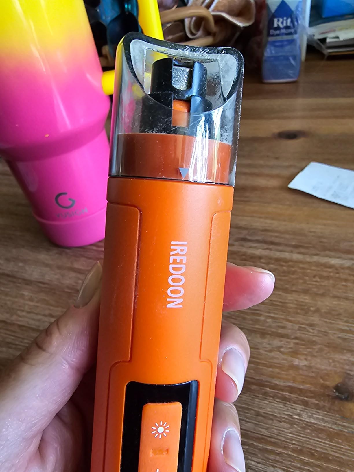 IREDOON Dog Nail Grinder with 4 LED Lights, 3 Speeds Super Quiet for Pets customer photo 2