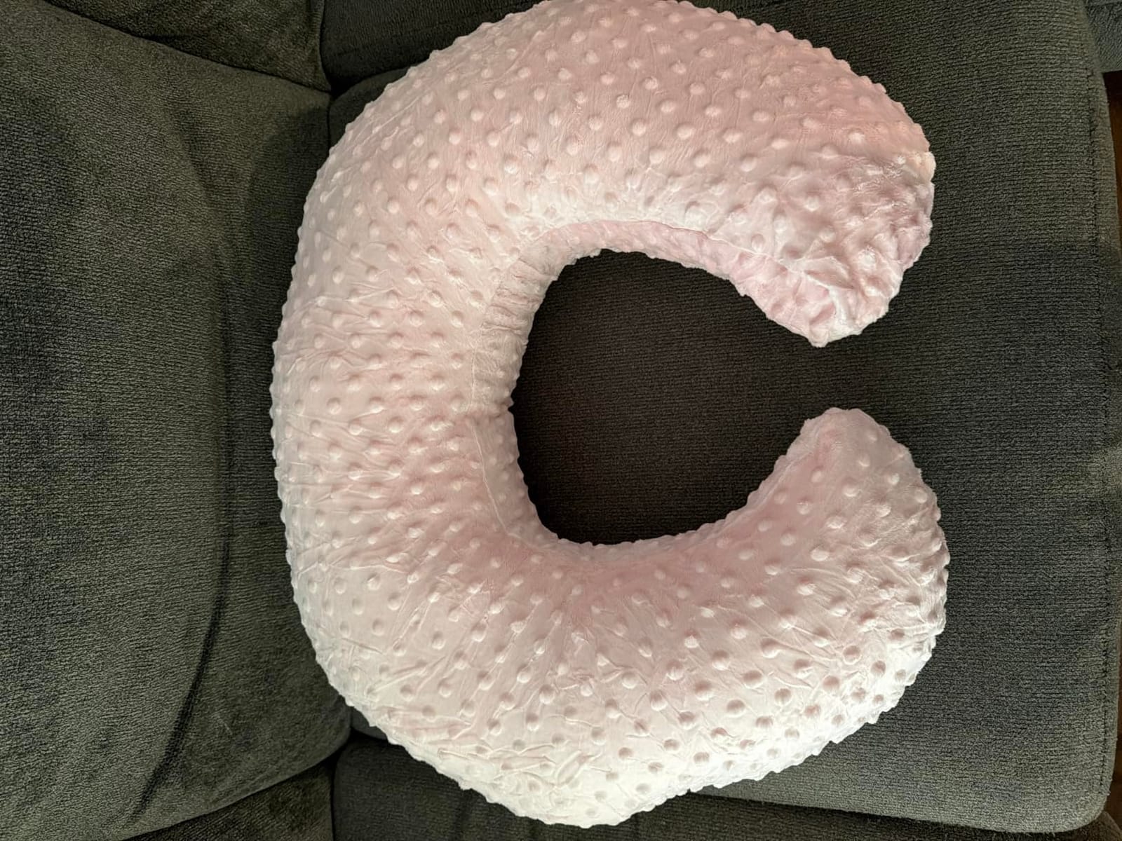 ESEN Nursing Pillow and Body Positioner for Breast Feeding and Bottle Feeding, Ultra Soft Baby Breastfeeding Pillows with Removable Nursing Pillow Cover for More Support for Mom and Baby (Blue) customer photo 1