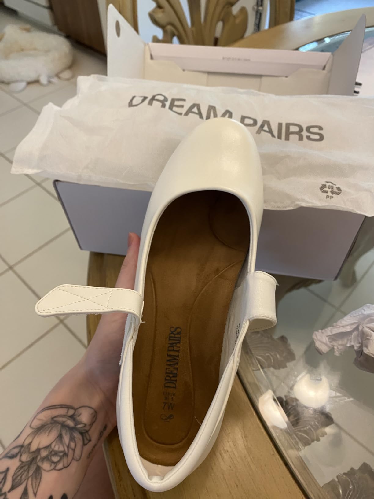 DREAM PAIRS Women's Mary Jane Flats Ankle Strap Shoes customer photo 1