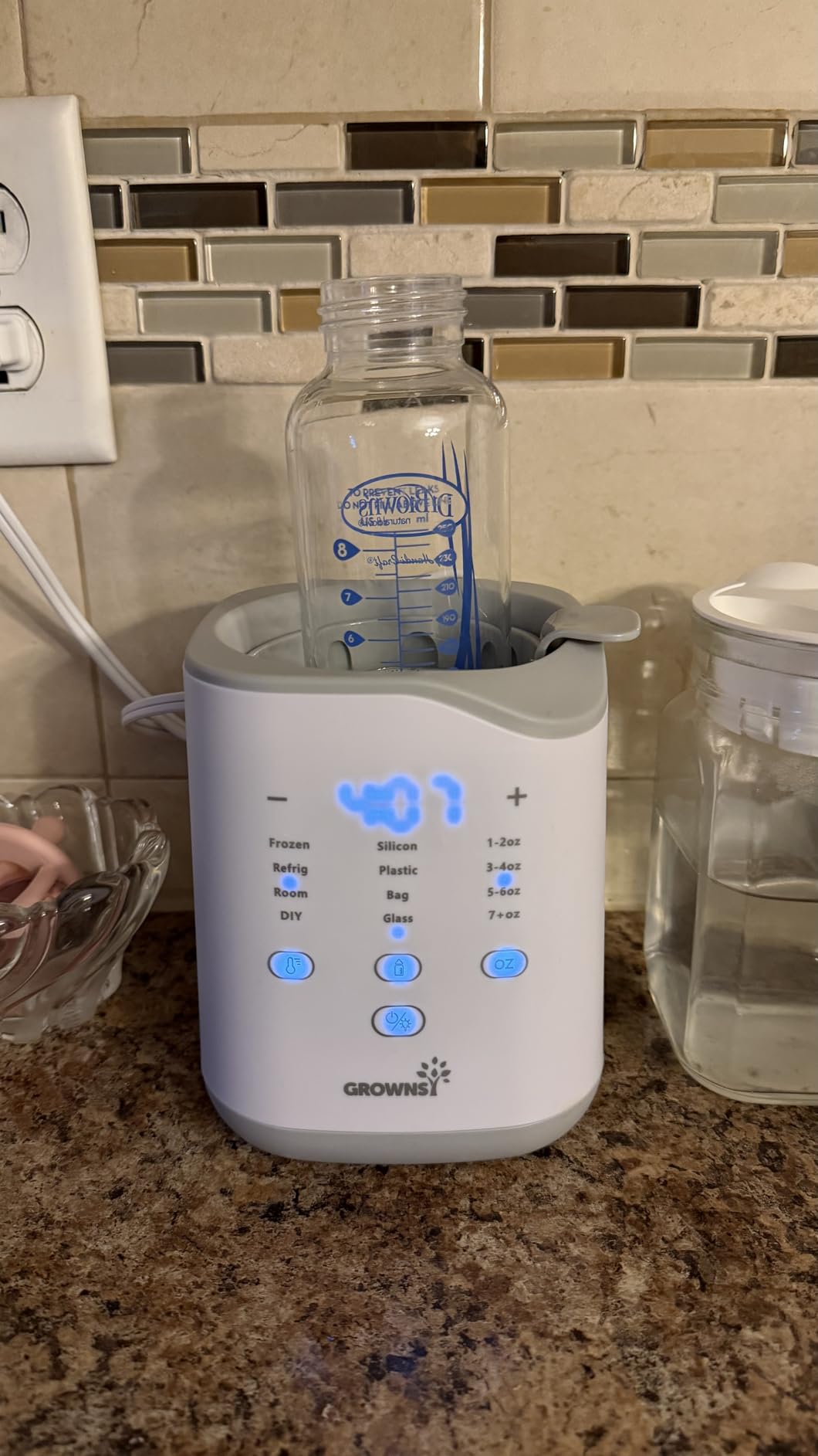 Grownsy NightEase Pro Bottle Warmer for Night Breastfeeding customer photo 1