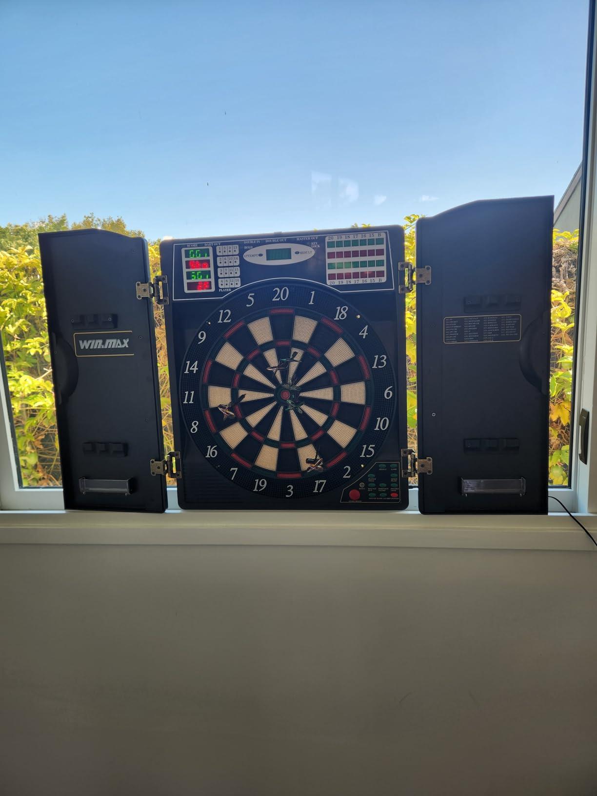 Electronic Dart Board LED Electric Digital Boards with Cabinet 12 Darts customer photo 1