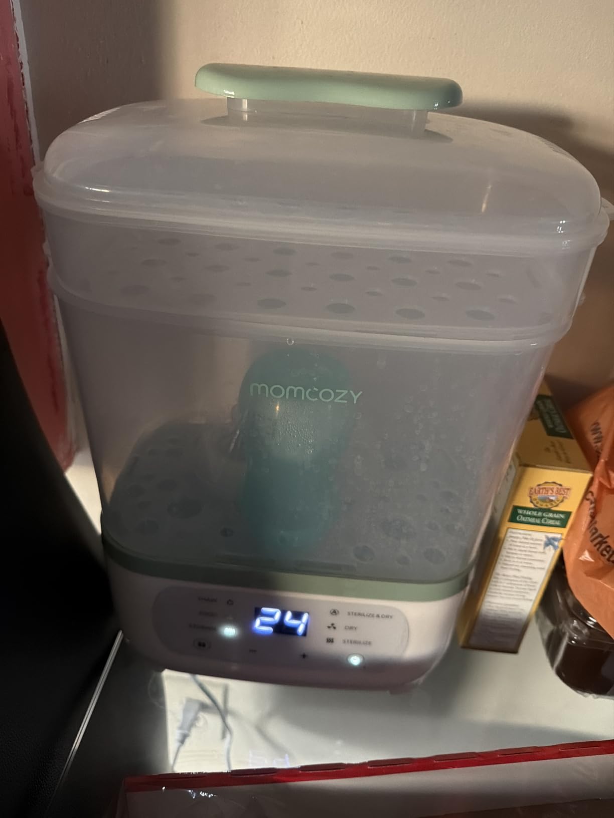 Momcozy Bottle Sterilizer and Dryer, 8-in-1 Electric Steam Baby Bottle Sterilizer for Baby Bottles, Baby stuffs & Breast Pump Accessories customer photo 1