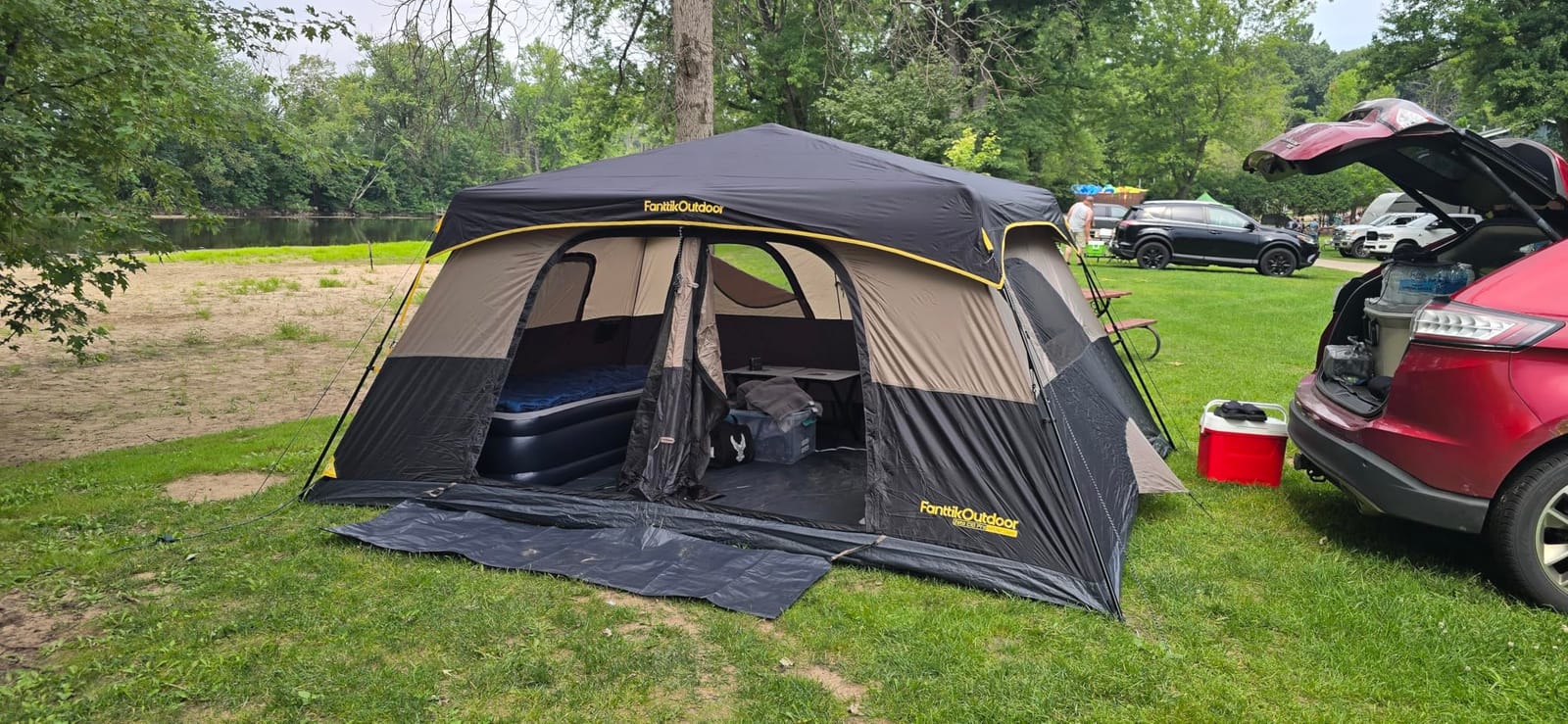 FanttikOutdoor 4/6/8/10 Person Instant Tent for Camping Setup in 60s | Camping Tent with Rainfly & Windproof, Portable Instant Cabin Tent with Carry Bag for Family Camping & Hiking customer photo 2