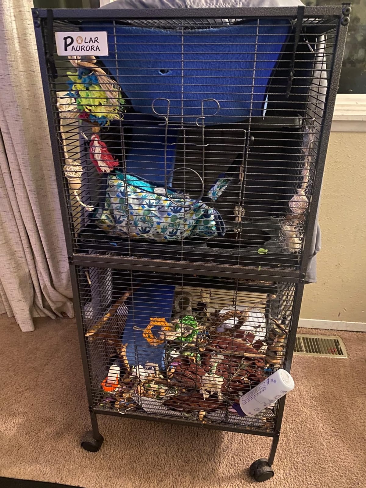 Polar Aurora Metal Small Animal Cage, 59