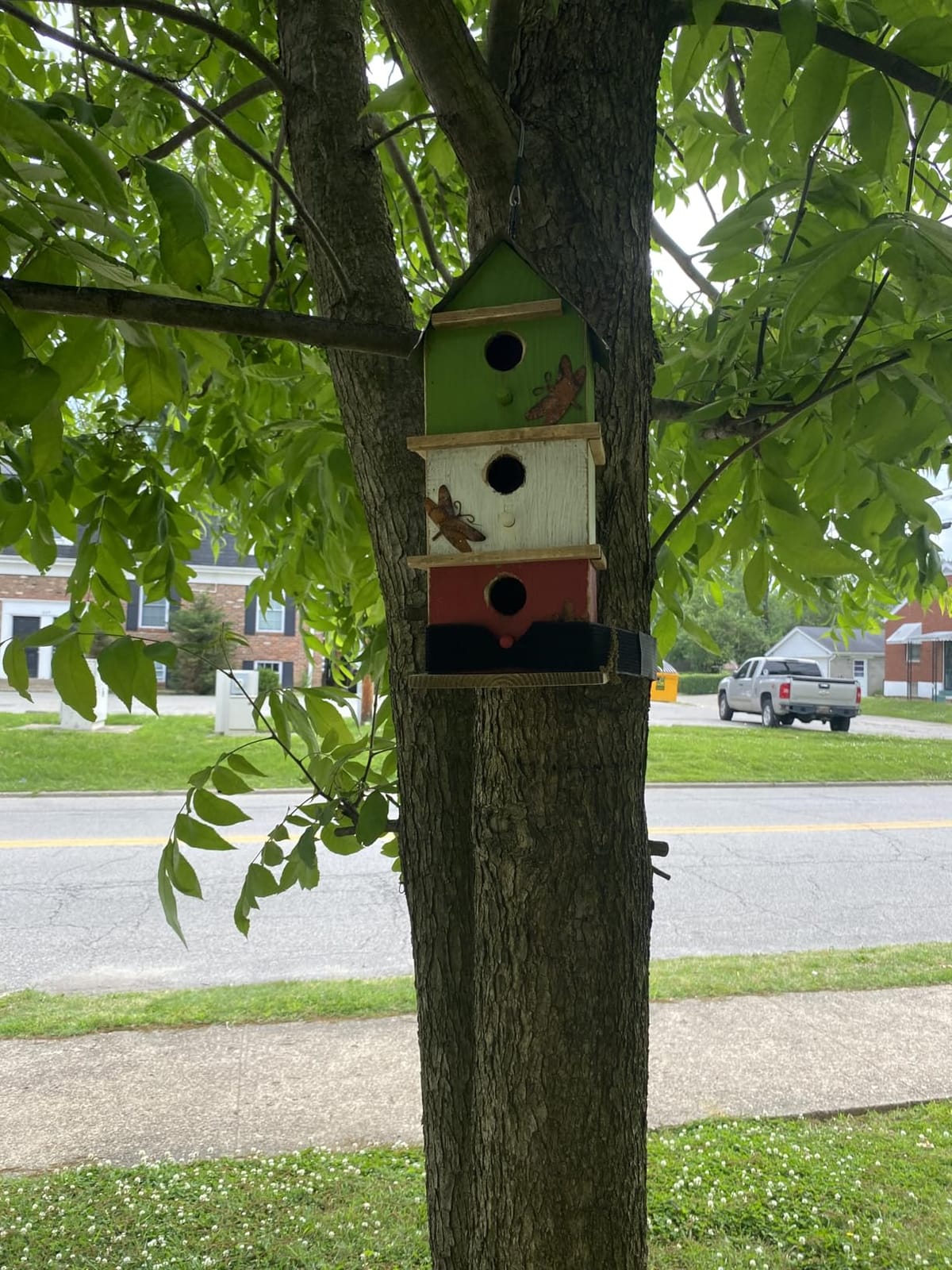 Glitzhome Decorative Bird Houses for Outdoors,14.75