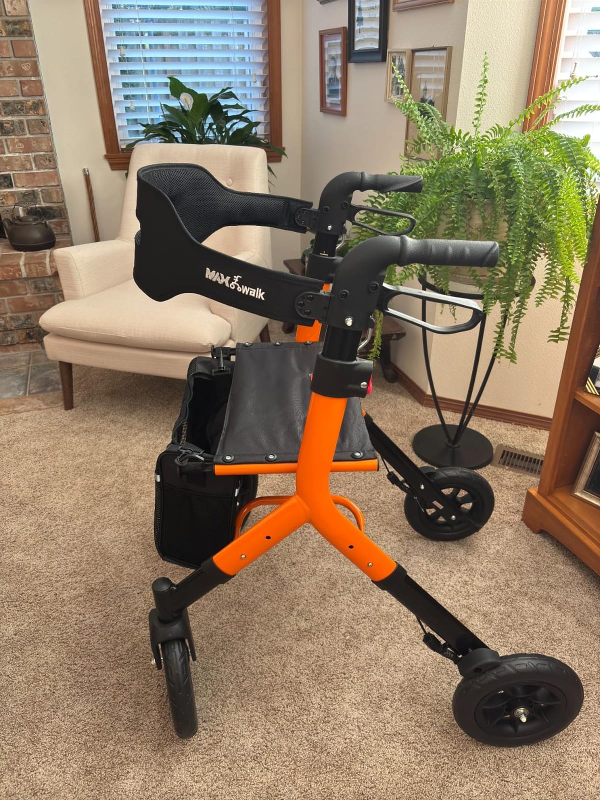 MAXWALK Walkers for Seniors with Seat, Tall Rollator Walker, Foldable customer photo 2