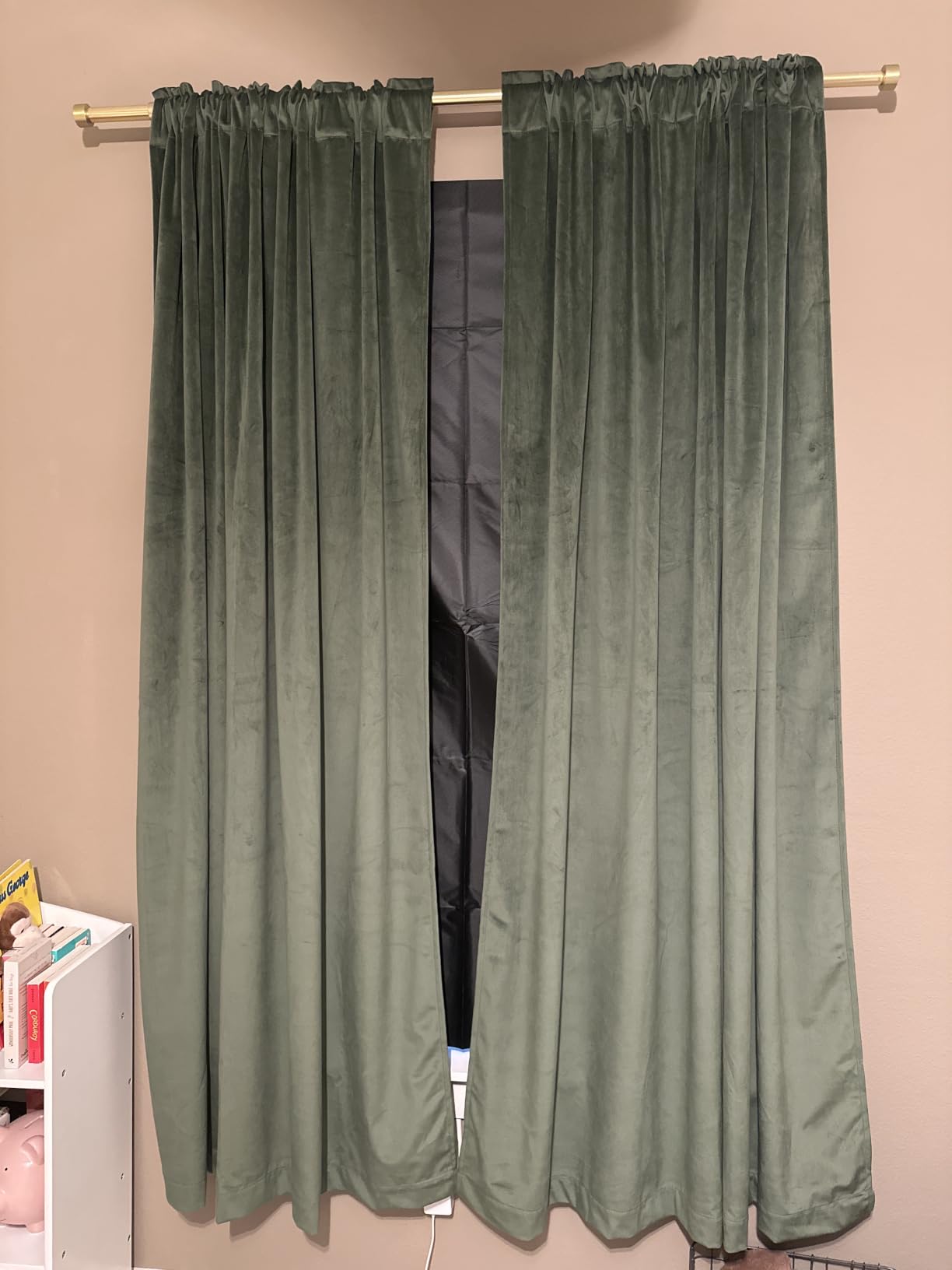 BKSAI 100% Blackout Curtains for Bedroom, Magnetic Portable Blackout Shades for Travel, Black Out Window Cover No Drill Cuttable for Bedroom, Nursery, Media Room, RV, 39x57 inch customer photo 1