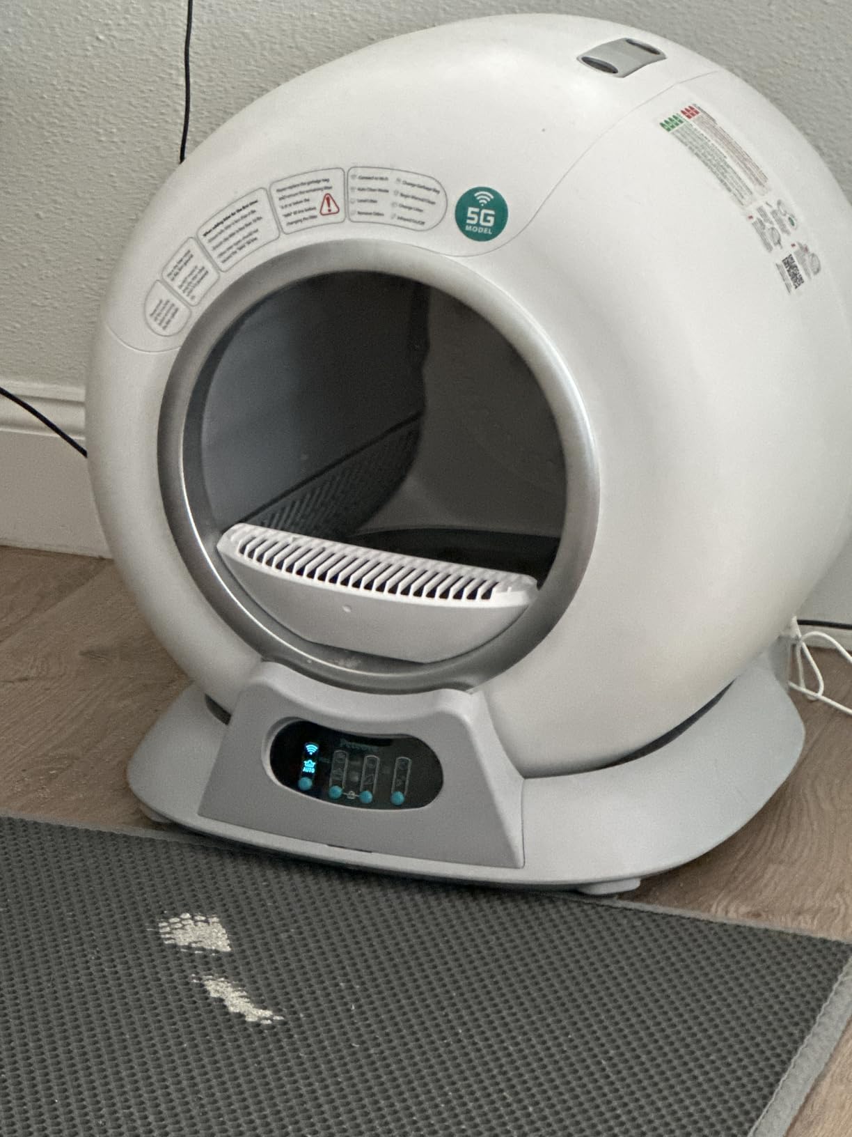 Petcove PurrTek Automatic Litter Box Self Cleaning 5GHz Wi-Fi, Odor Control | Quiet Operation with App Sealed Waste Bin, Advanced Safety Sensors, Auto Smart Self Cleaning Cat Litter Box for Multiple Cats customer photo 1