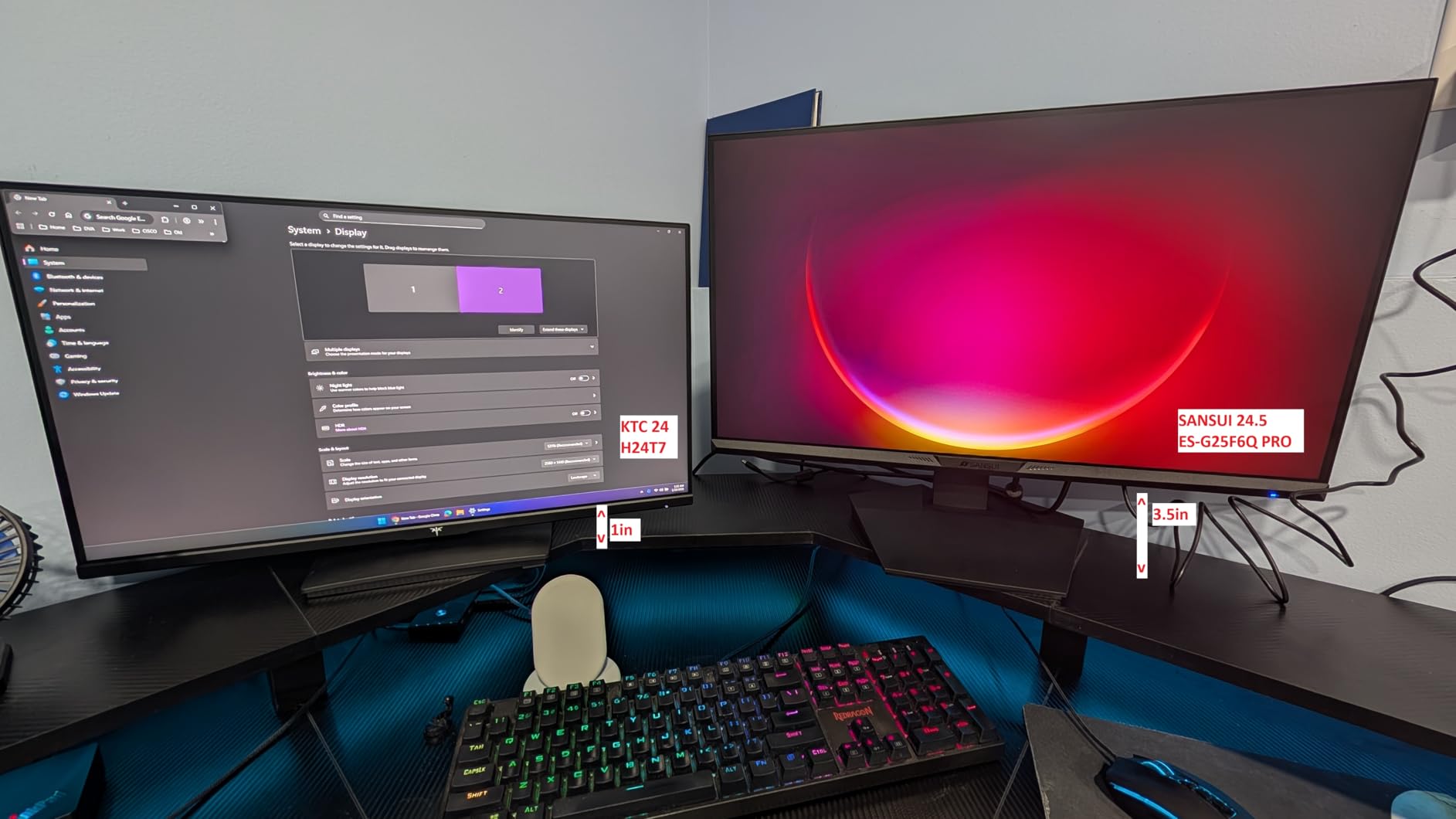 SANSUI Gaming Monitor 27