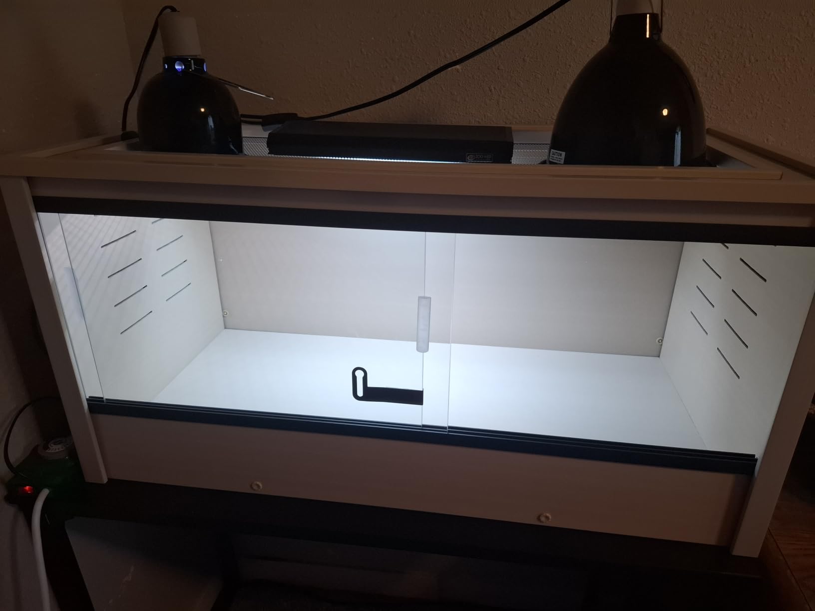 New Age Pet ECOFLEX 60 inch Mojave Reptile Enclosure, X-Large, Grey | Reptile enclosure for snakes, tortoises & lizards; sliding glass doors, mesh top; tool-free assembly customer photo 1