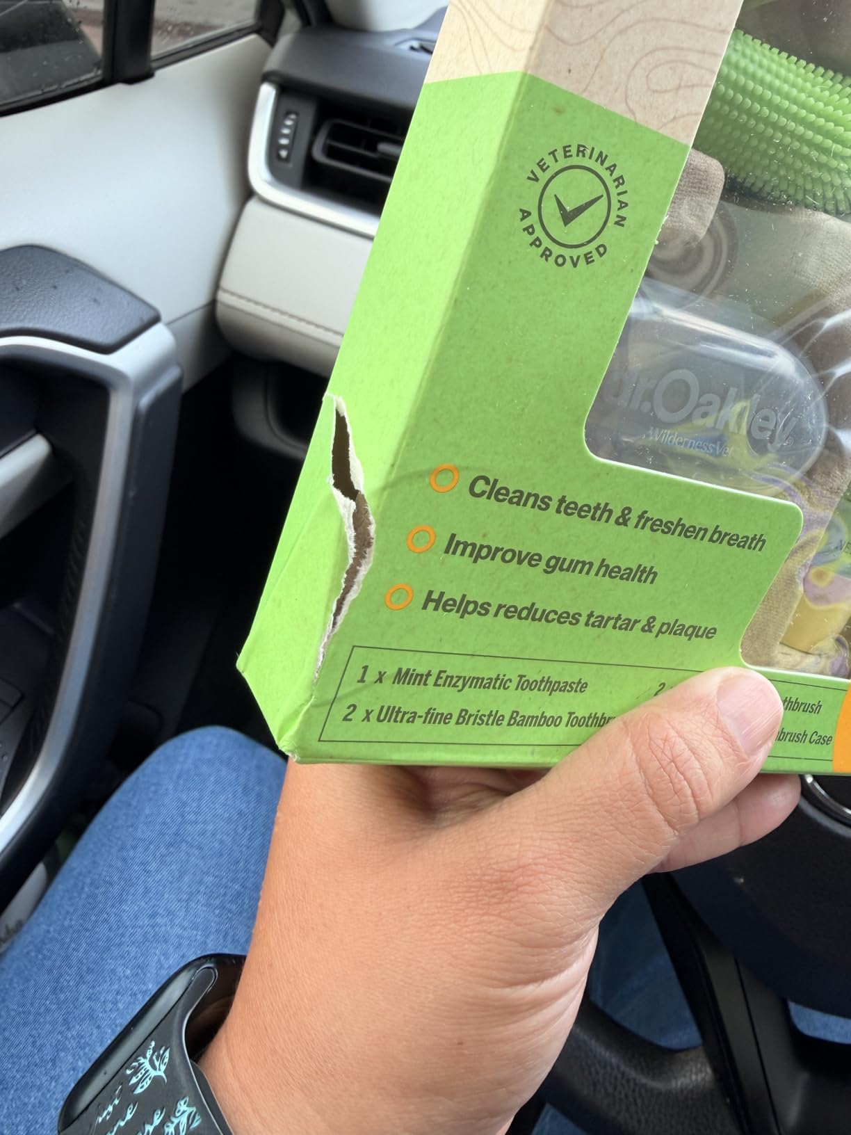 Dr. Oakley Dental Toothbrush Kit for Dogs & Cats -Finger Brush for Small Pets and Soft brushes for Large or Older Natural and Safe Peanut Butter Flavor - customer photo 2