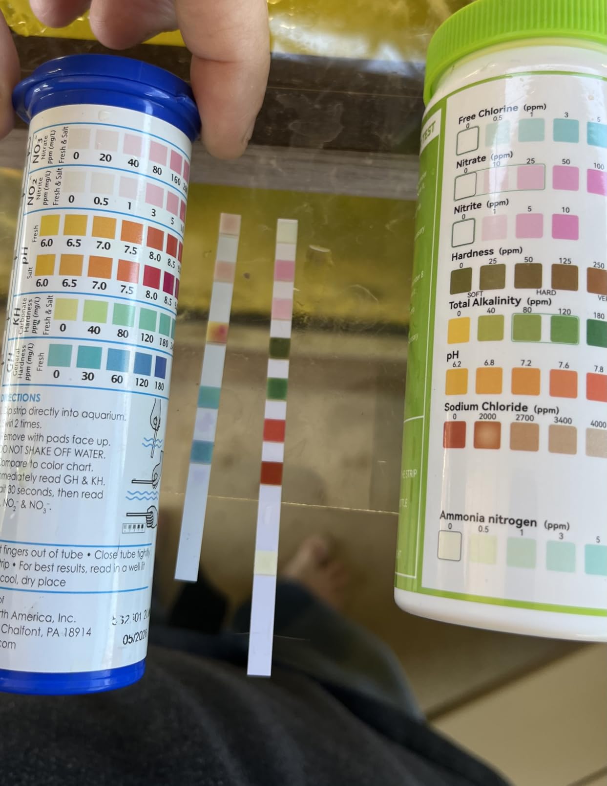 AAwipes 8-in-1 Aquarium Test Kit for Fish Tanks - Quick & Accurate Water Testing Strips for Aquariums & Ponds. Tests pH, Ammonia, Alkalinity, Hardness, Chlorine, etc. (K02-50) customer photo 2