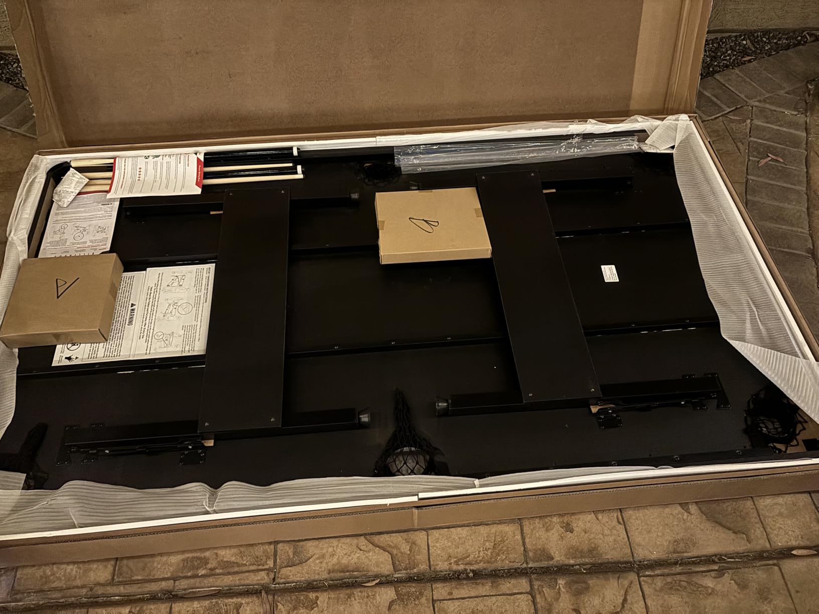 GoSports 6, 7, or 8 ft Portable Billiards Tables - No Assembly, Includes Set of Balls, 2 Cue Sticks, Chalk, Felt Brush customer photo 1