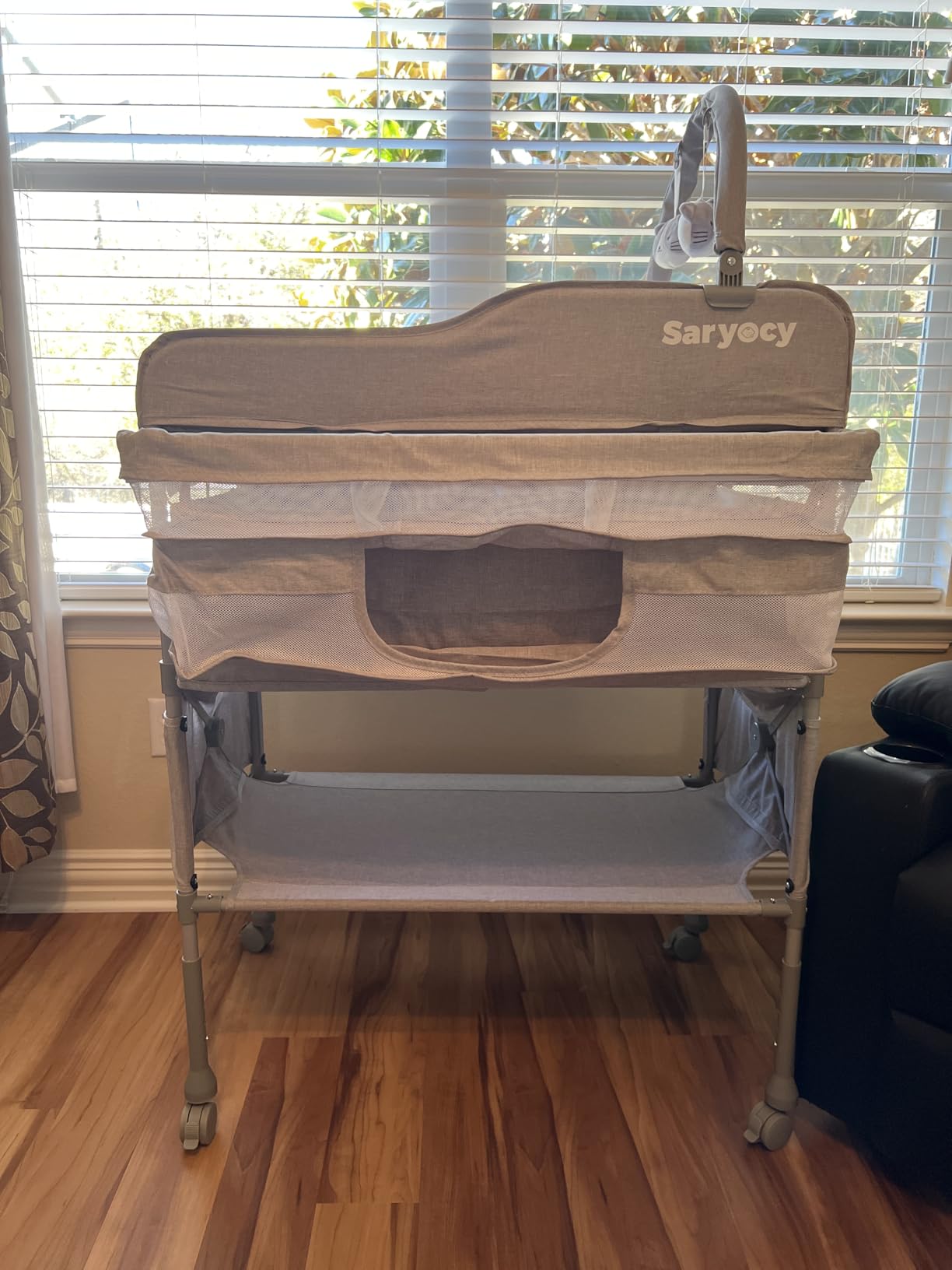 Baby Changing Table, Mobile Folding Diaper Changing Station customer photo 2