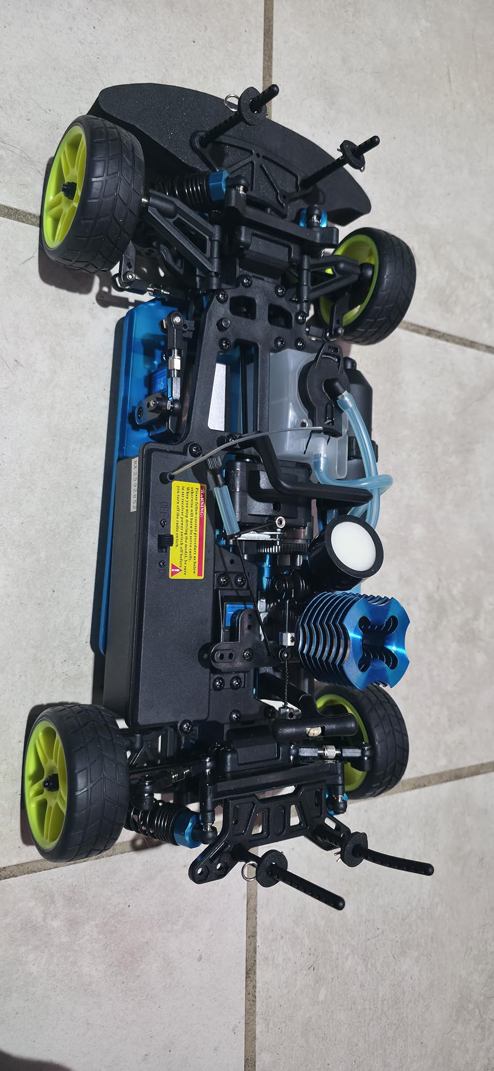 Nitro RC Cars 1/10 Two Speed Nitro Gas Power Car for Adults - Fast Drift 4WD 80KM/H Metal Chassis Gas Off Road Short Course Truck (Black) customer photo 2