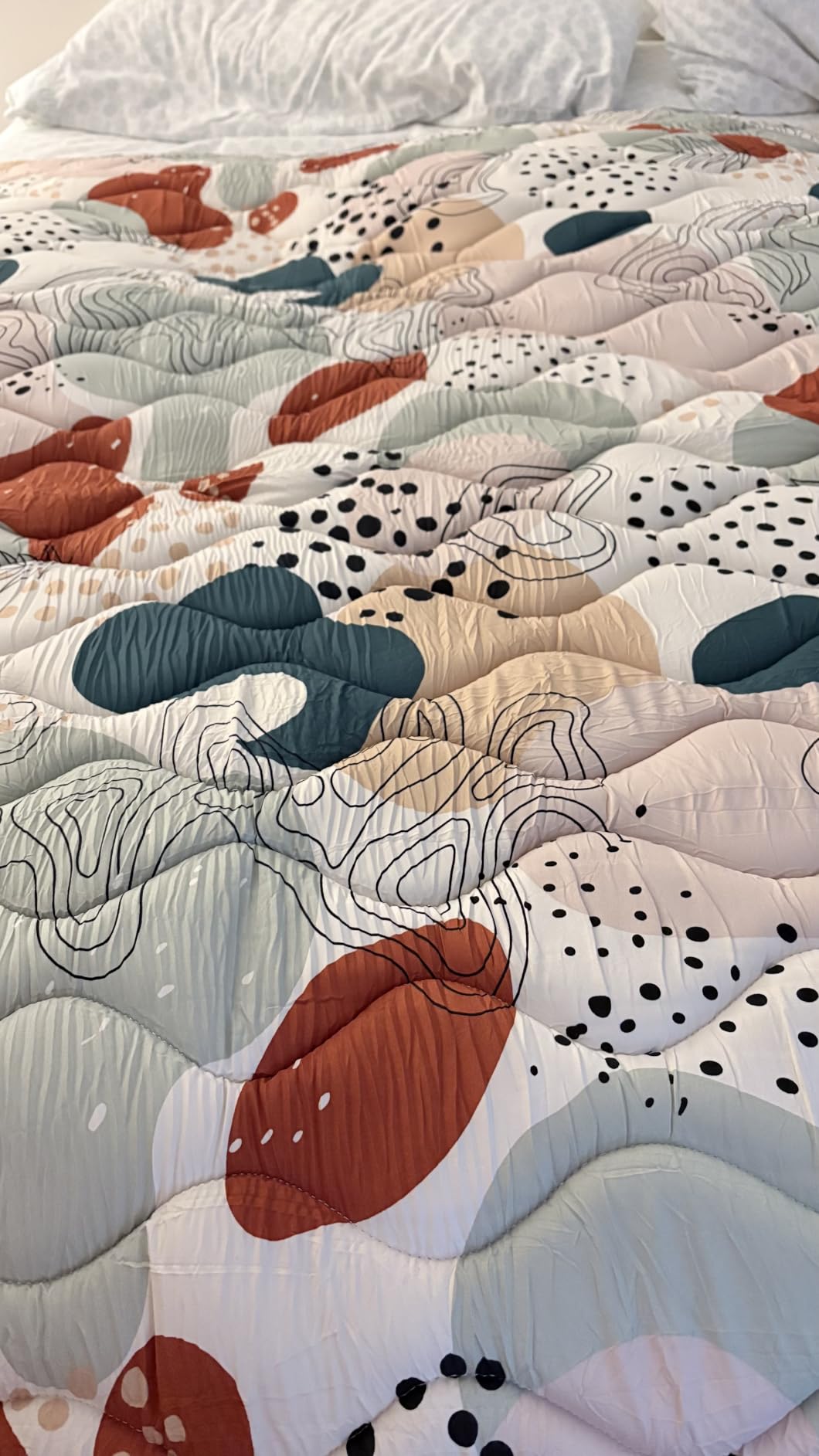 Blissful Diary Baby Play Mats for Floor, 50x50 Playpen Mat, Thick Cushioning Padding Foam Playmat for Baby and Toddlers Infants, Non-Slip & Machine Washable, Earth Tones Design customer photo 1