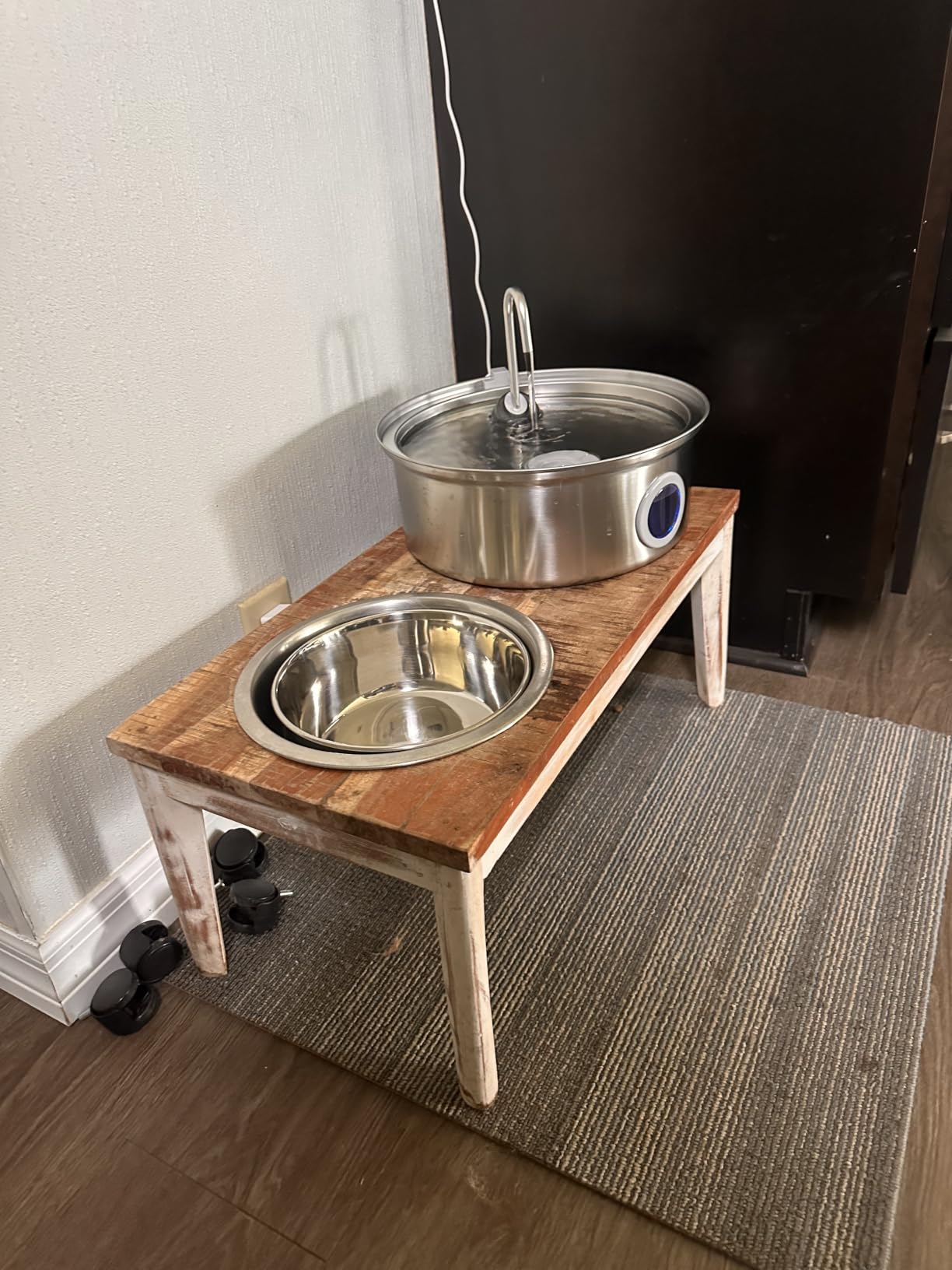 oneisall 7L/230oz Dog Water Fountain for Multi-pet Household,PWF002 | 25db Quiet Design,304 Stainless Steel,Contain 3 Set Filters,Visual Water,5-Layer Filtration,Fit for Living Room Kitchen customer photo 2