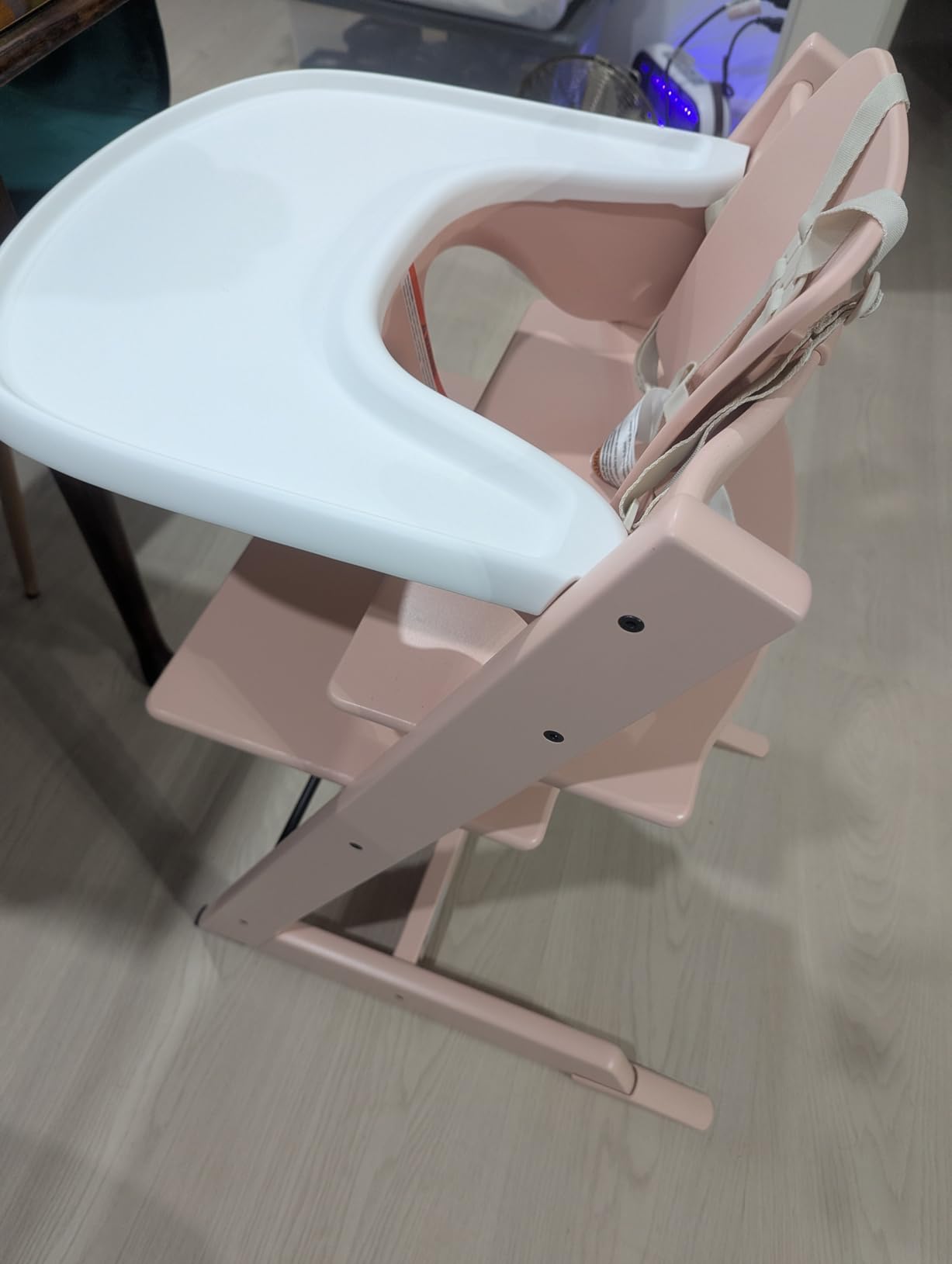 Stokke Tripp Trapp High Chair + Baby Set + Harness, Natural | Includes Chair, Baby Set, Removable Harness for Children 6-36 Months, Adjustable, Ergonomic & Easy to Clean customer photo 2