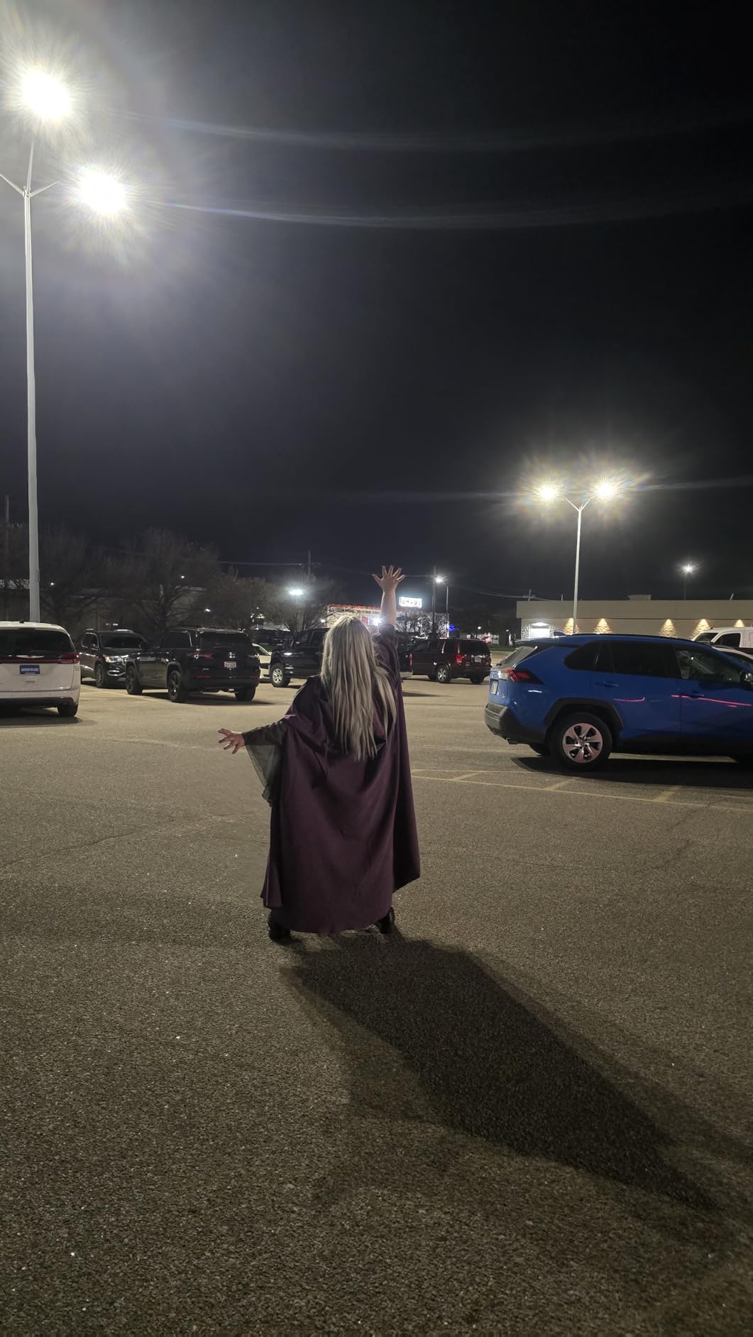 Scarlet Darkness Renaissance Hooded Cape Medieval Cloak Halloween Costume customer photo 2