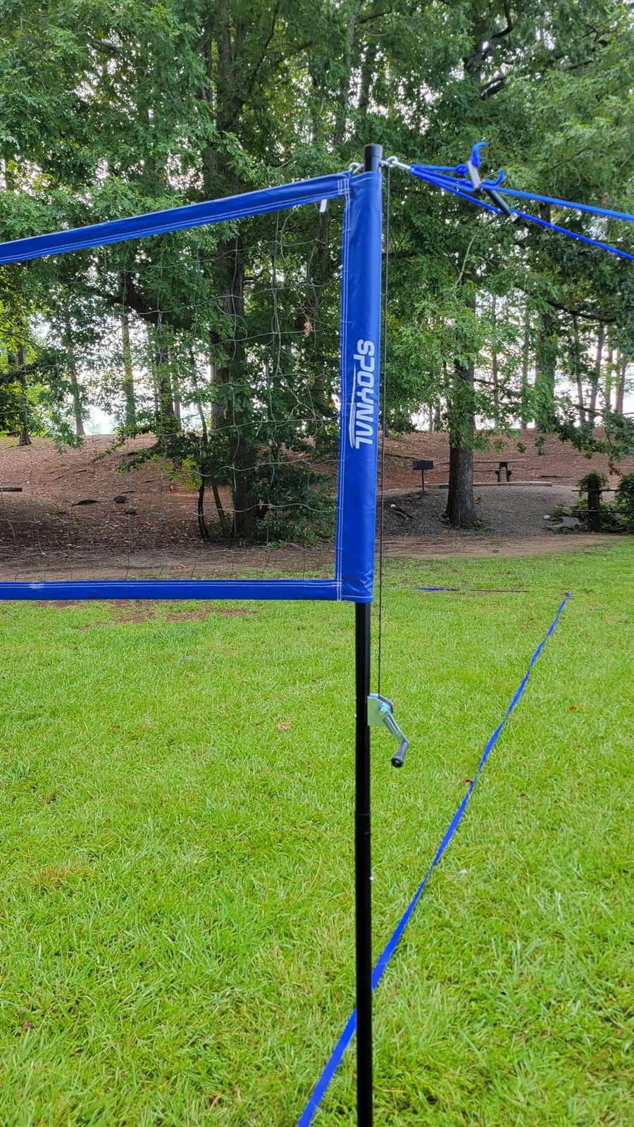 SPOYNAL 32FT Outdoor Portable Volleyball Net Set, Adjustable Height & Winch customer photo 2