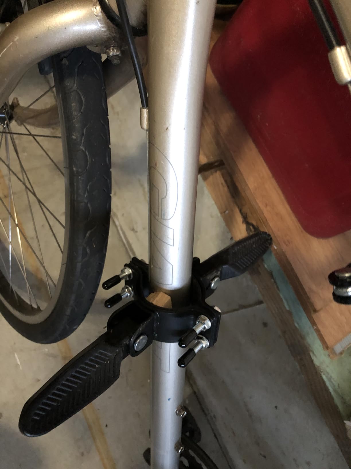 Front Mounted Bicycle Seats for Children, Kid Bike Seat Mountain with Handlebars Foot Pedals for Children 2~5 Years customer photo 2