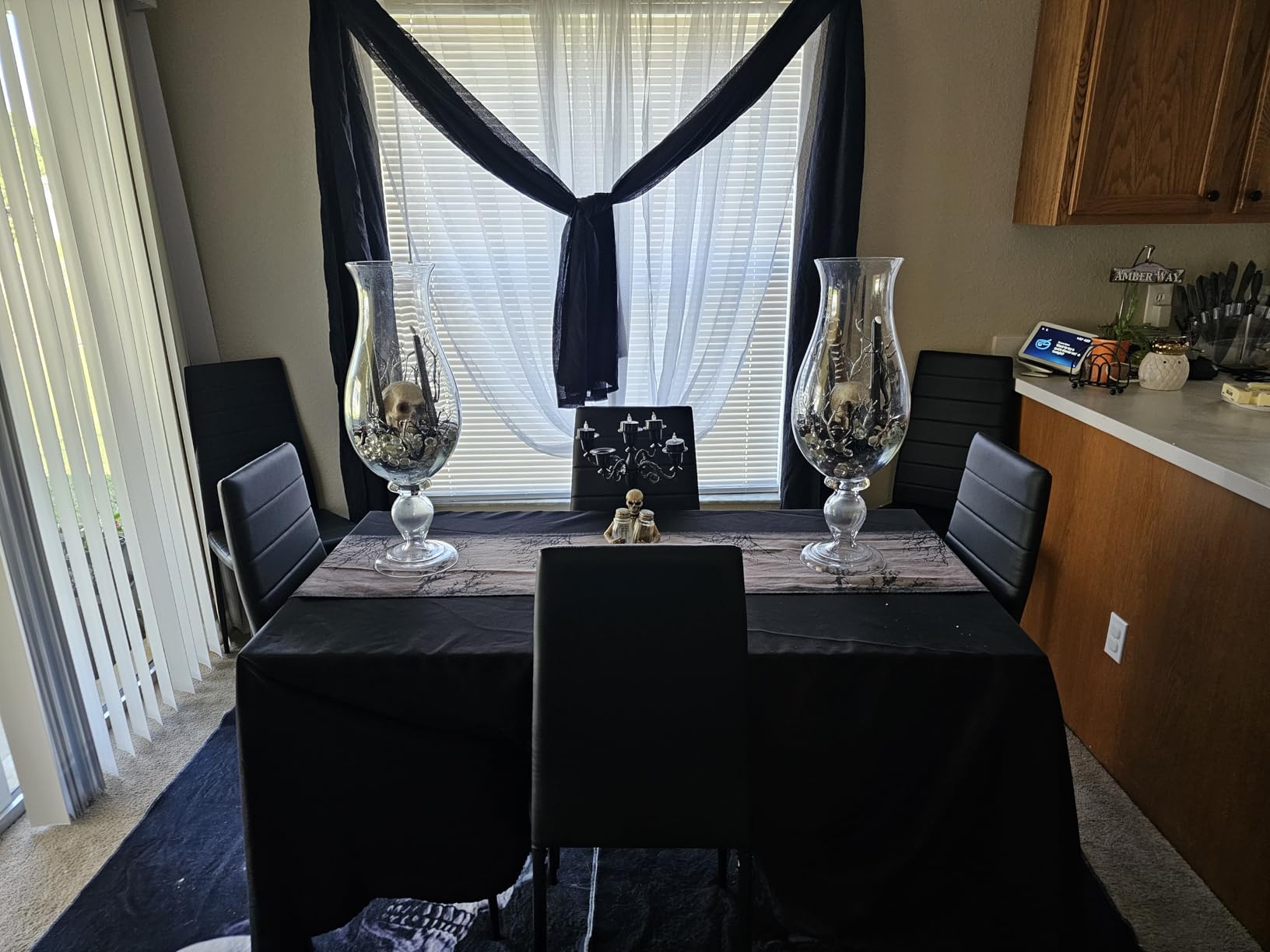 Gizoon 3 Piece Glass Dining Table Set, Kitchen Table and Chairs Set for 2 customer photo 2