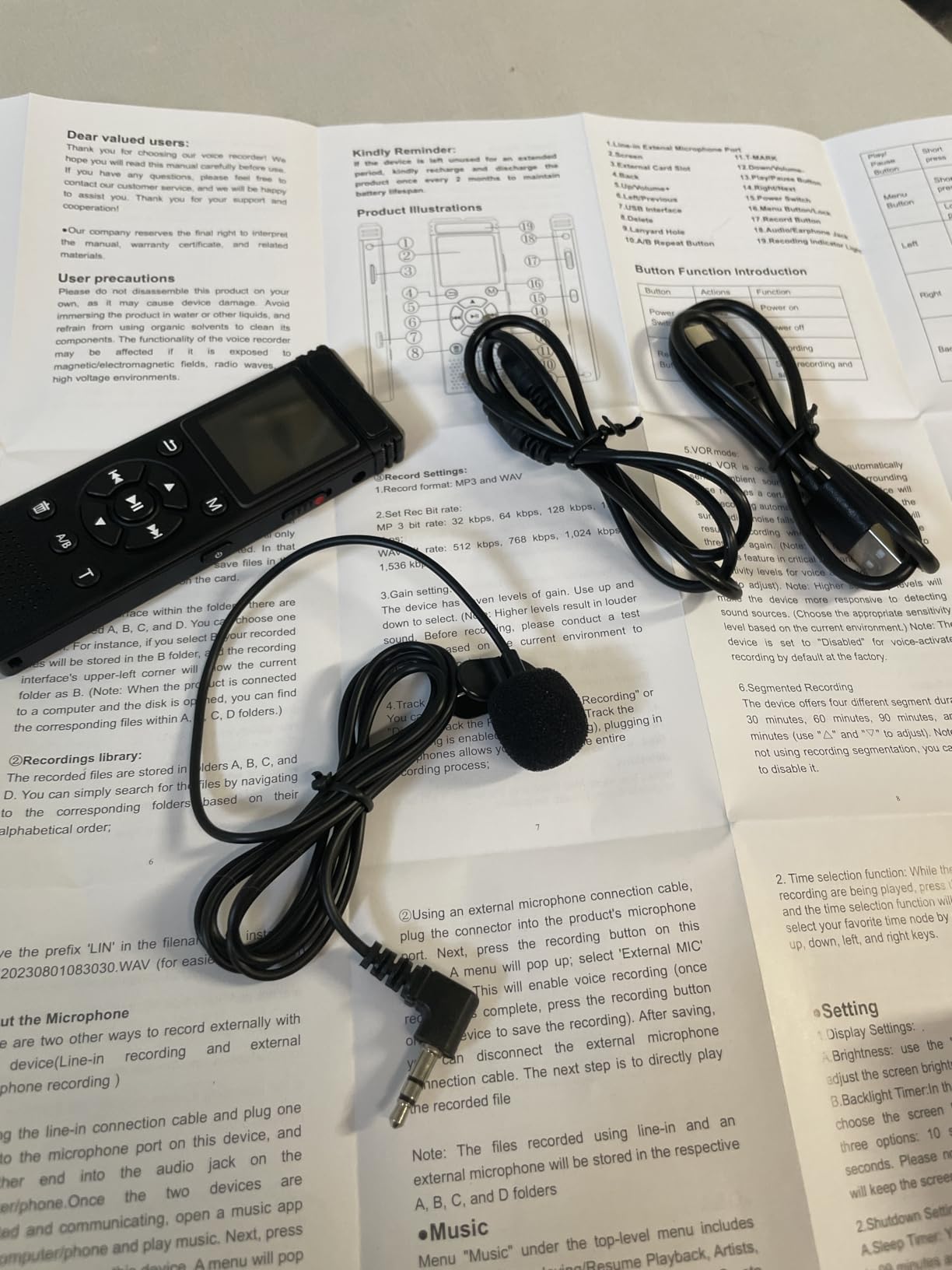 Tonfarb 136GB Digital Voice Recorder with Playback,9775 Hours Audio Record customer photo 1