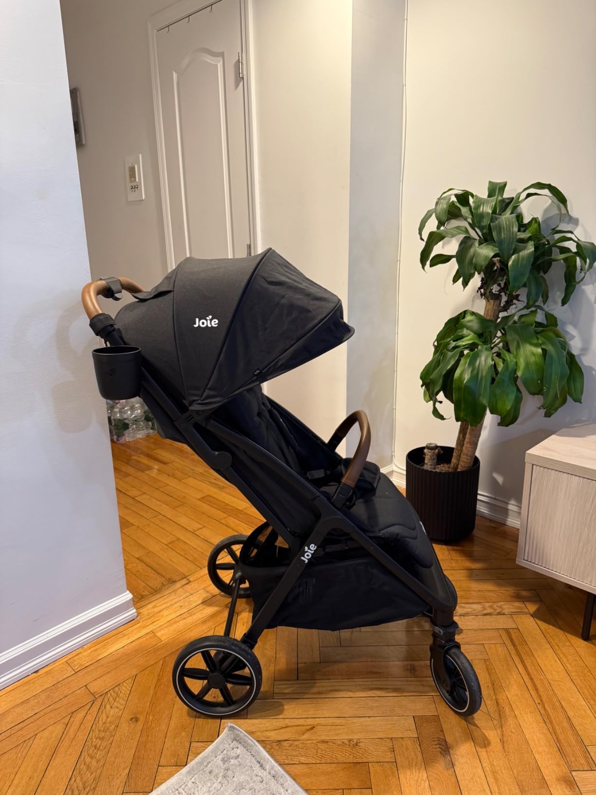 Joie Nutmeg Compact Lightweight Travel Stroller, One-Hand Fold | Multi-Position Recline, Smooth Ride Suspension, Travel System Compatible, UPF 50+ Canopy, For Newborn to Toddler customer photo 1