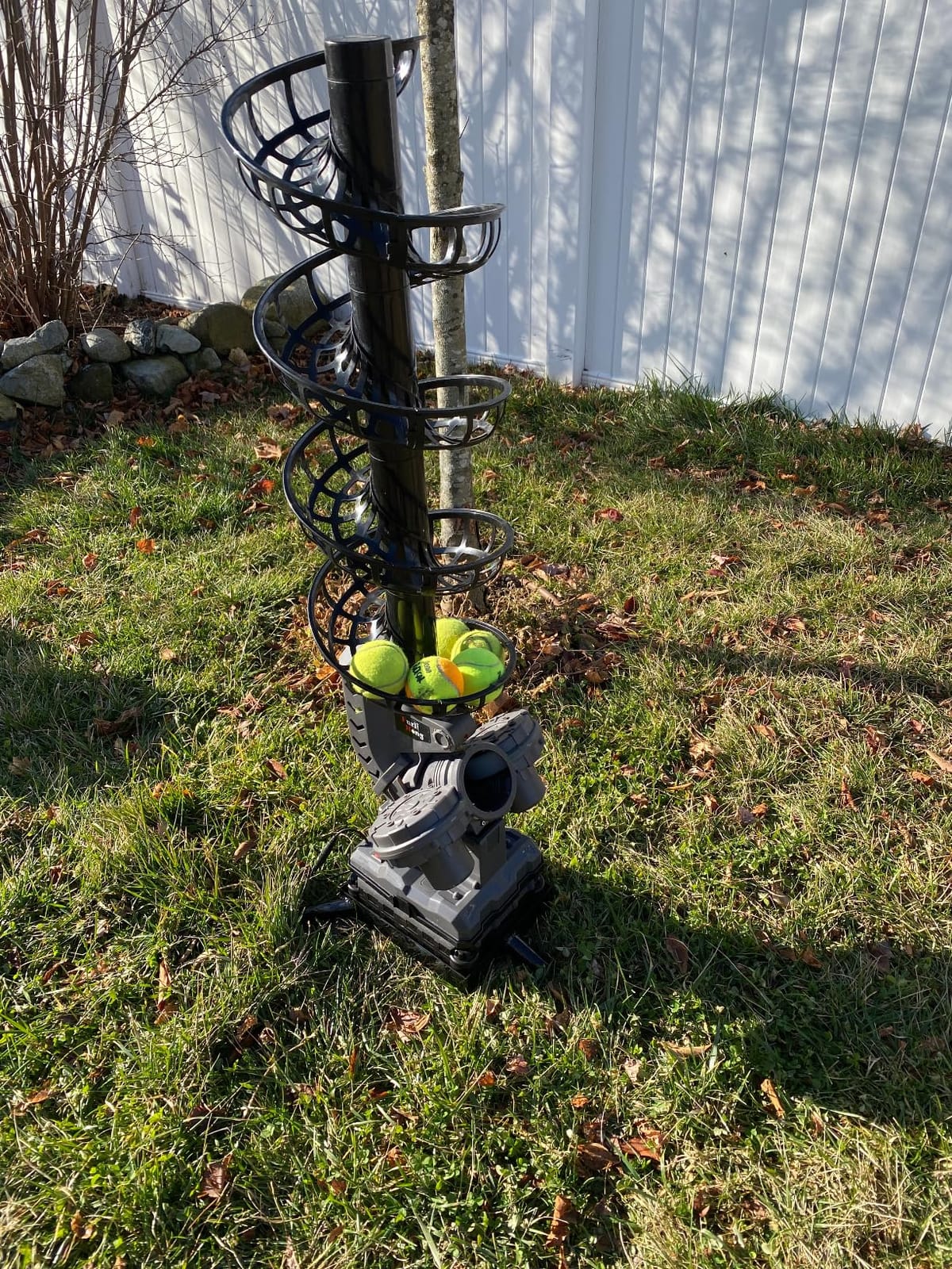 Furlihong 3807BH Tennis Ball Machine with Triangular Base customer photo 2