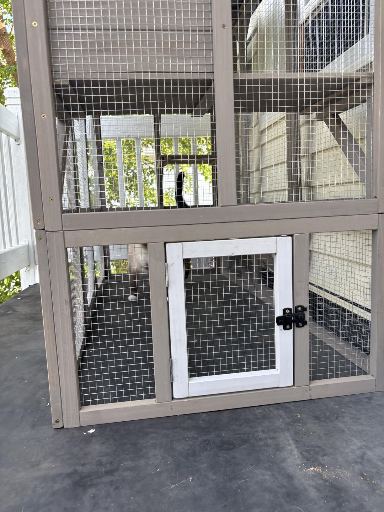 Ketive Catio Outdoor Cat Enclosure with Window Access & Weatherproof Roof | Walk-In Catio, Window Access, Multi-Level Design, Weatherproof Roof, Large Cat Enclosure, Outdoor Cat House, Multiple Cats customer photo 2
