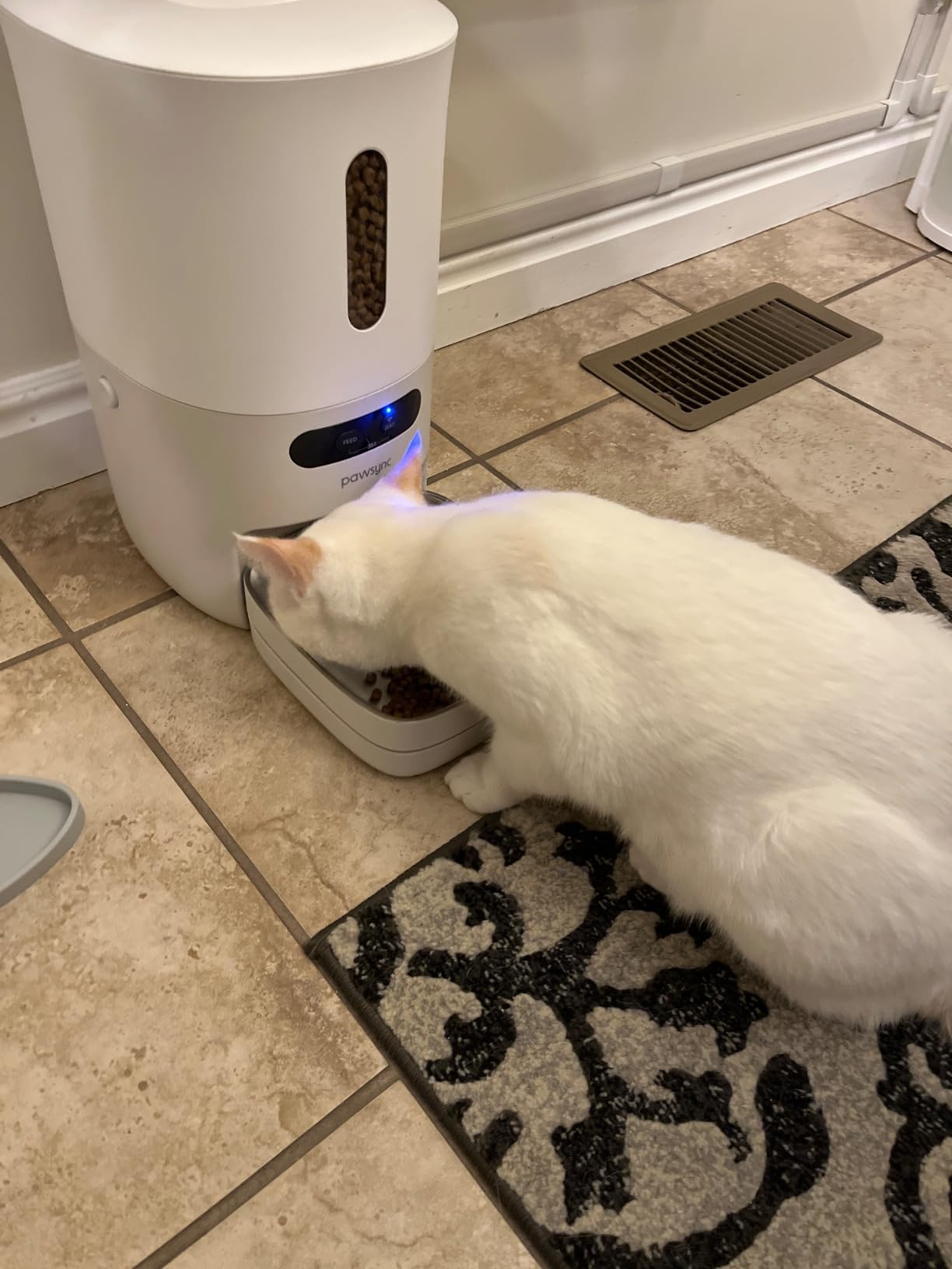 Pawsync Automatic Cat Feeder, WiFi & Smart Scale, Remote Feeding | Tracks Pet's Food Intake, 3.6L Timed Food Dispenser, Up to 10 Meals Per Day, Dual Power Supply, Stainless Steel Bowl customer photo 2