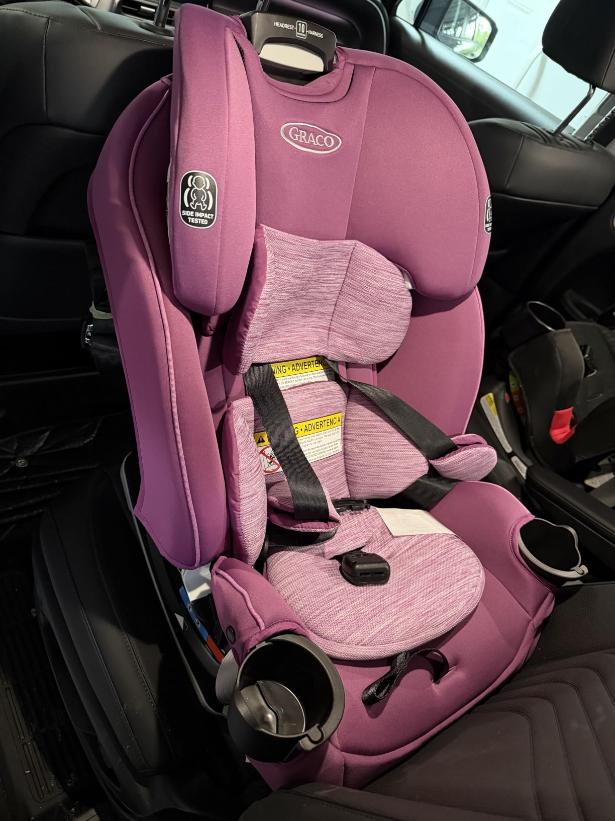 Graco Slimfit 3-in-1 Convertible Car Seat, Ultra-Space-Saving Design, Silas, Suitable for Rear and Forward-Facing, Highback Booster Seat with 10-Position Headrest customer photo 1