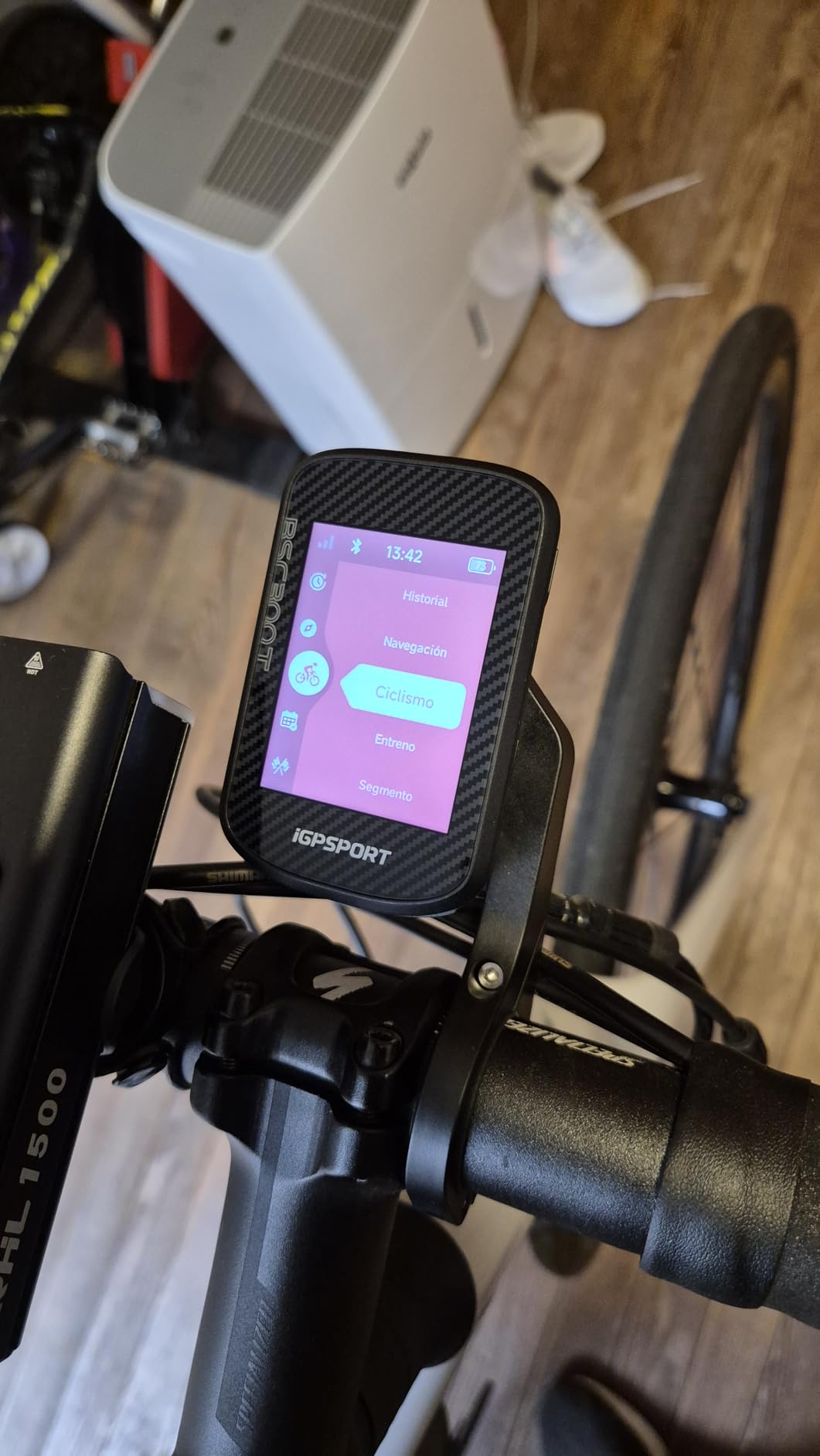 iGPSPORT BSC300T Wireless Bike Computer GPS, Touchscreen Offline MAP Navigation Off Course Warning Compatible with Insta 360, for Ebike Road Bike MTB customer photo 1