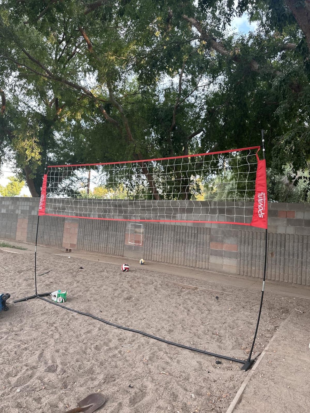 SPOYNAL 12/20 FT Portable Volleyball Net, Freestanding, Adjustable Height customer photo 2