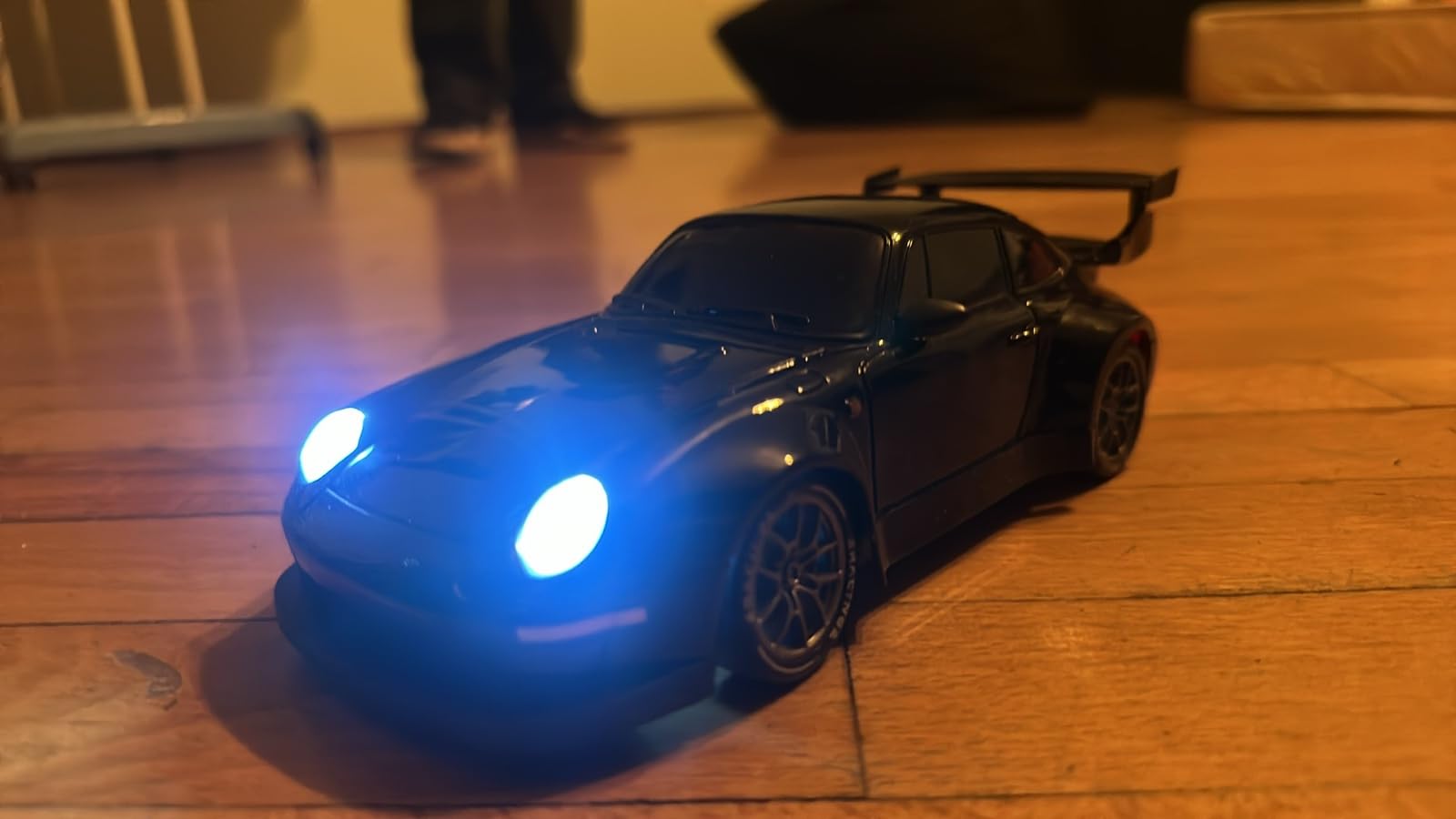 ACAMMZAR RC Drift Car, 1:24 Remote Control Car for Kids, 20KM/H 4WD High Speed RC Cars with LED Lights, Two Batteries, Extra Drifting Tires, Vehicle for Adults Boys Girls customer photo 1
