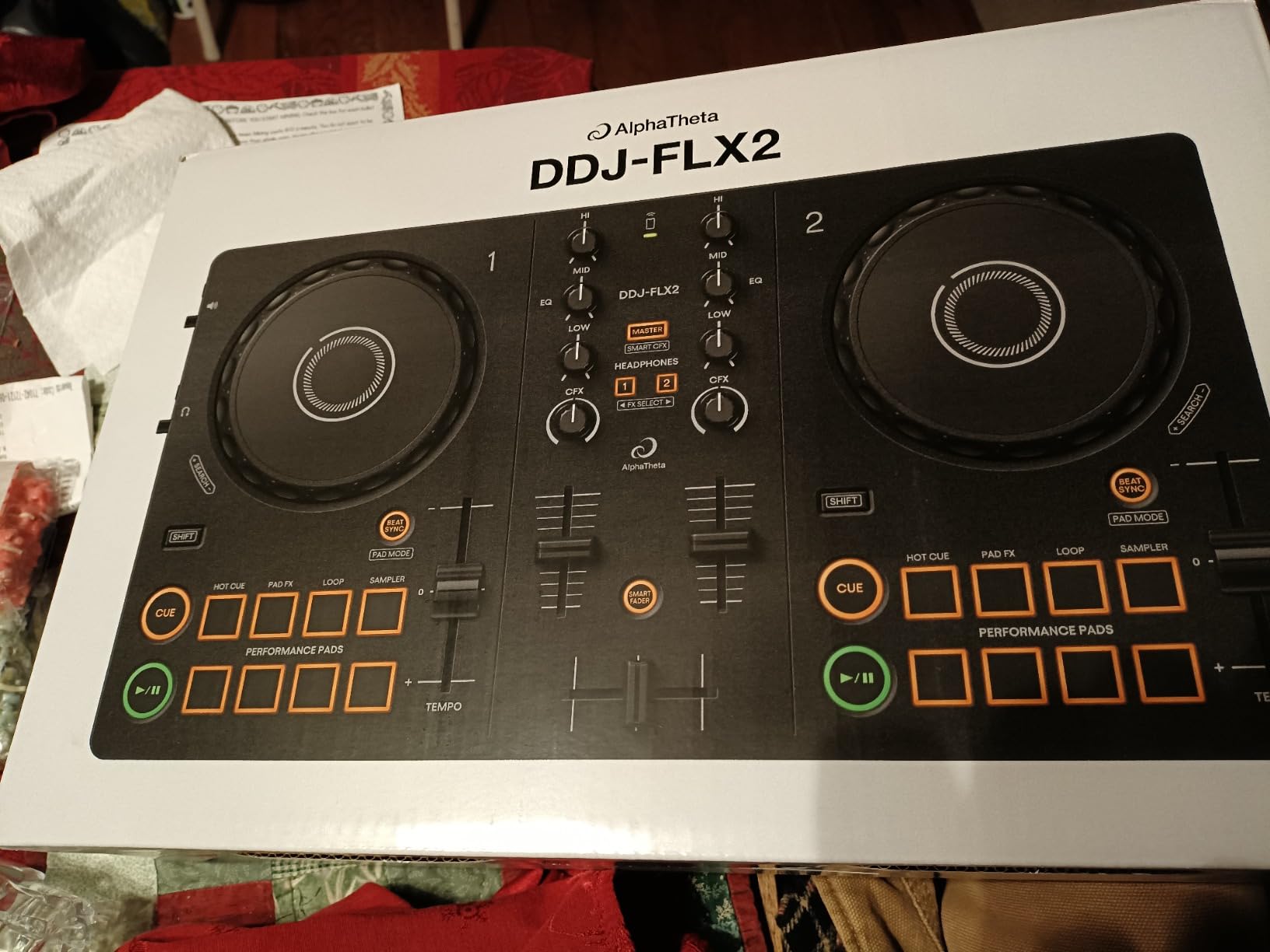 AlphaTheta Pioneer DJ DDJ-FLX2 2-Channel DJ Controller, Smart Fader, USB-C customer photo 1