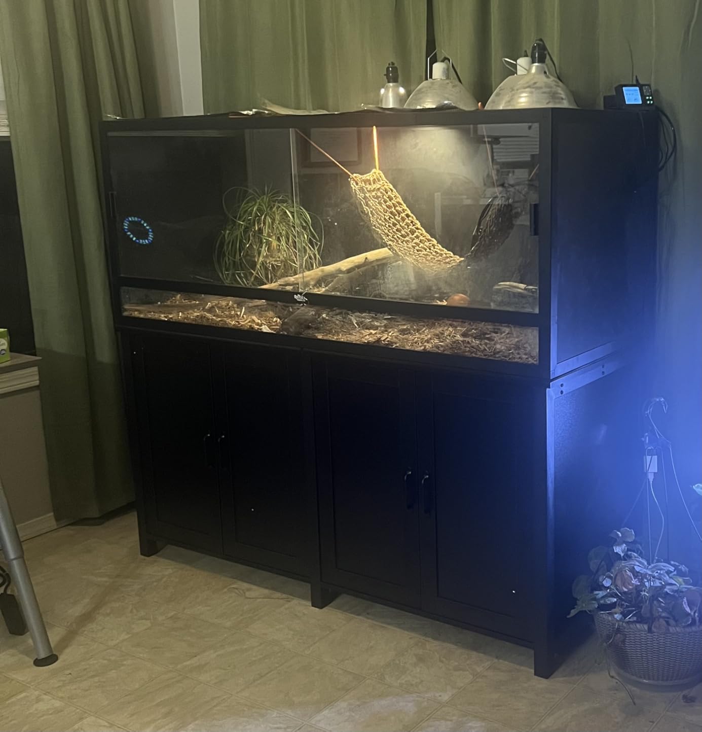 GDLF 100-150 Gallon Large Fish Tank Stand,Furniture-Style Aquarium Stand | 60