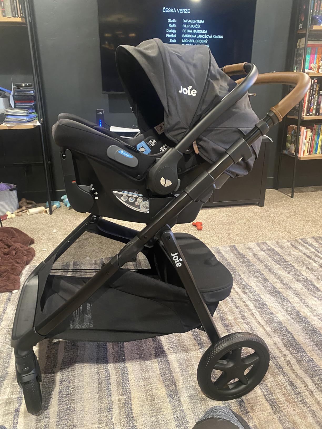 Joie Ginger 4-in-1 Stroller & Mint Latch Car Seat Travel System | Baseless infant car seat with rigid LATCH install, built-in pramette, height-adjustable seat, newborn to 50 lb. customer photo 1
