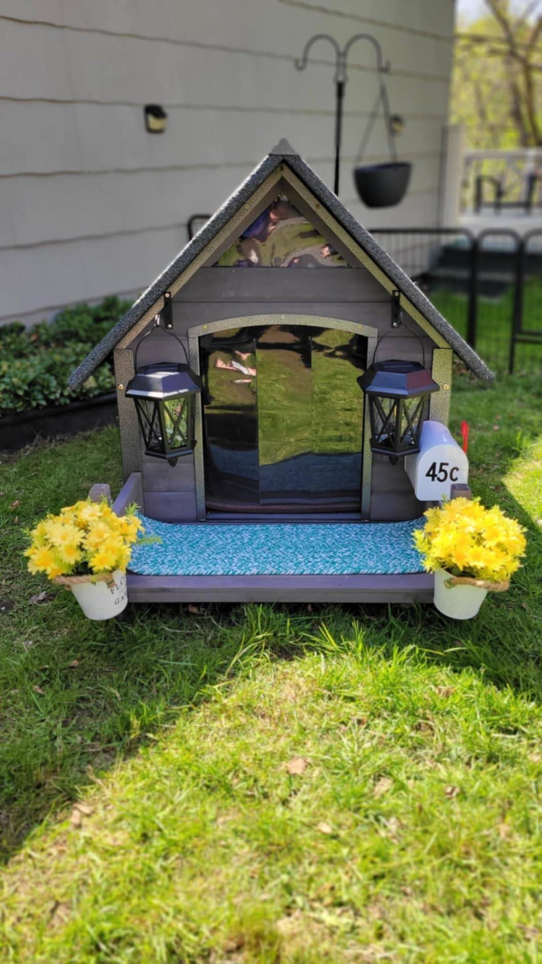 Dog House Outdoor, Insulated Dog Kennel Outside for Large Breed, 50.87