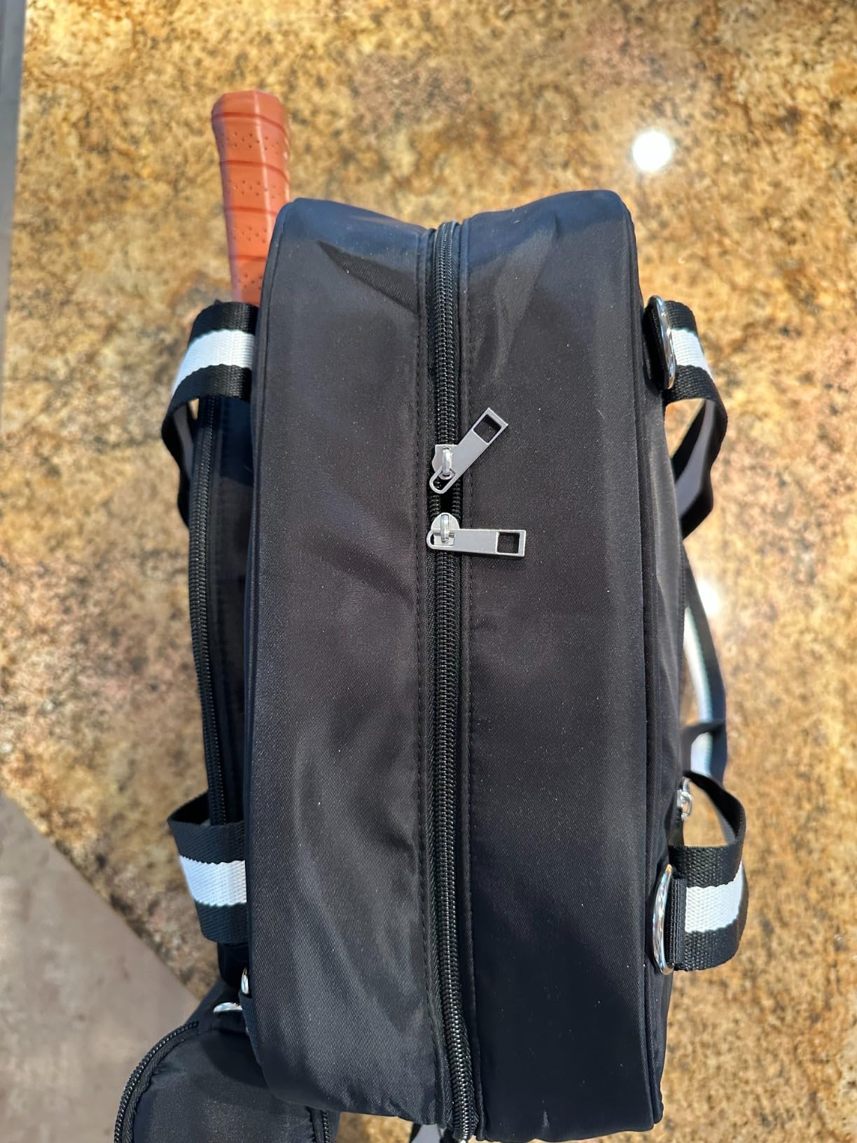 Pickleball Tote Bag for Women Men with Paddle Cover Pocket External Ball Bag and Adjustable Shoulder Strap Fence Hook customer photo 2
