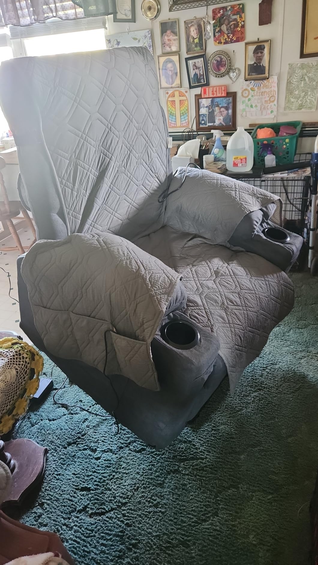 Esright Power Lift Recliner Chair for Elderly with Heat and Massage, Grey customer photo 1